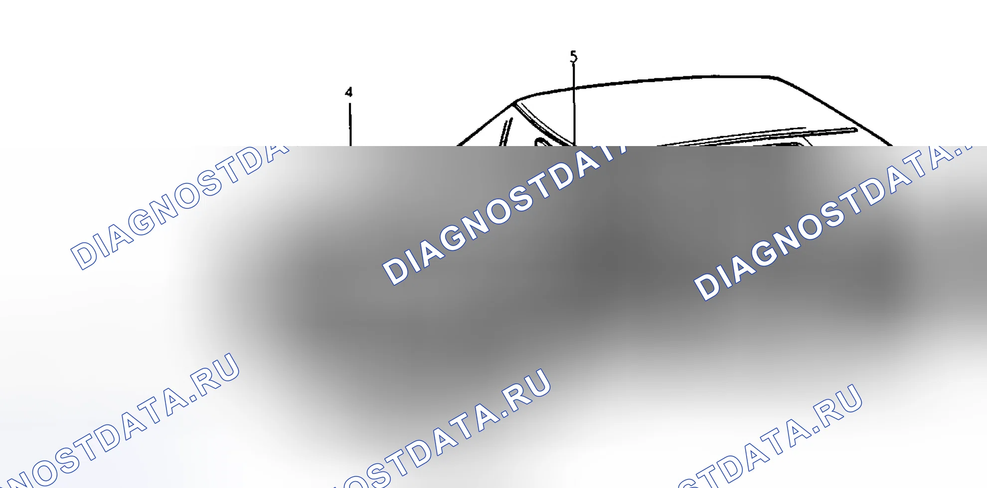 Рис. 3: РАСПОЛОЖЕНИЕ ИНФОРМАЦИОННЫХ МЕТОК. Volkswagen Jetta III
