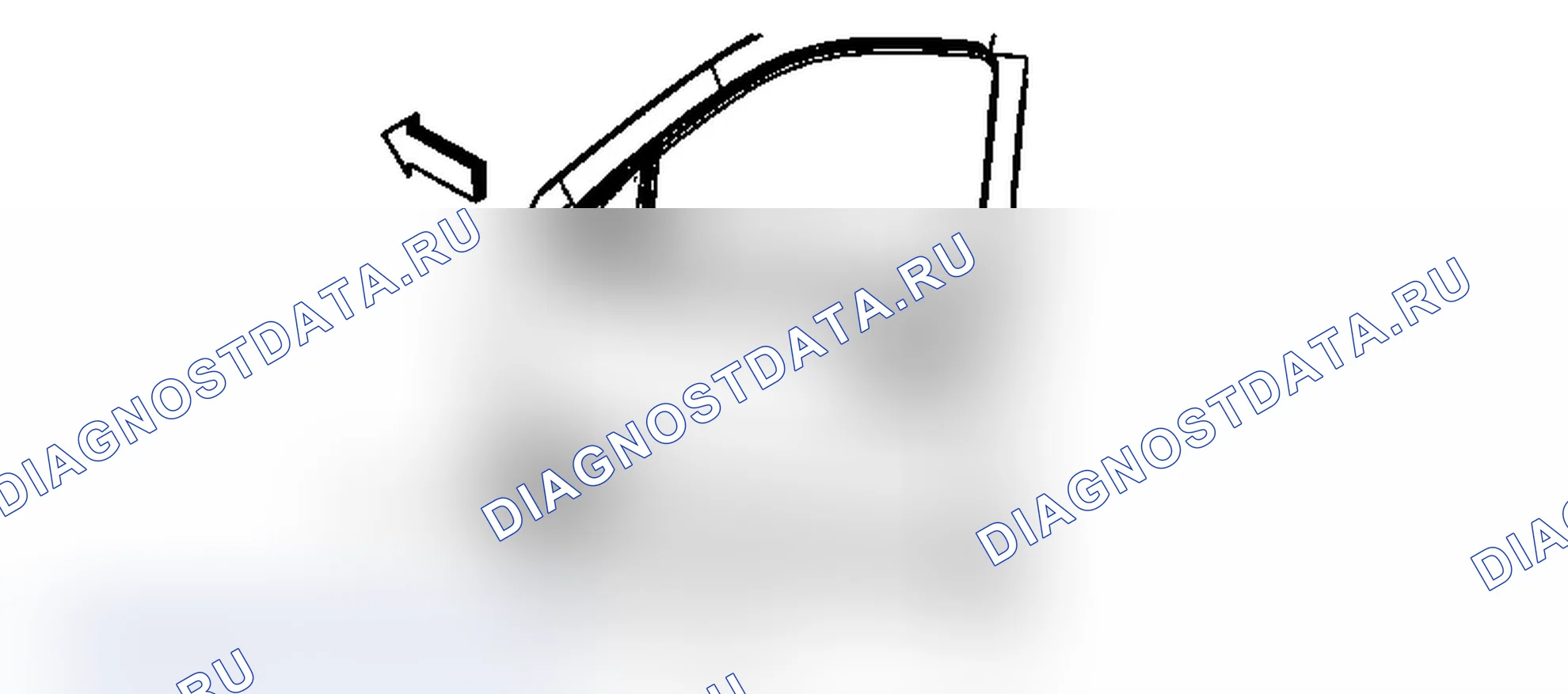 Рис. 13: Замена эмблемы / шильдика передней стороны двери (Silverado Sierra 2500). Chevrolet Silverado 3500 HD 