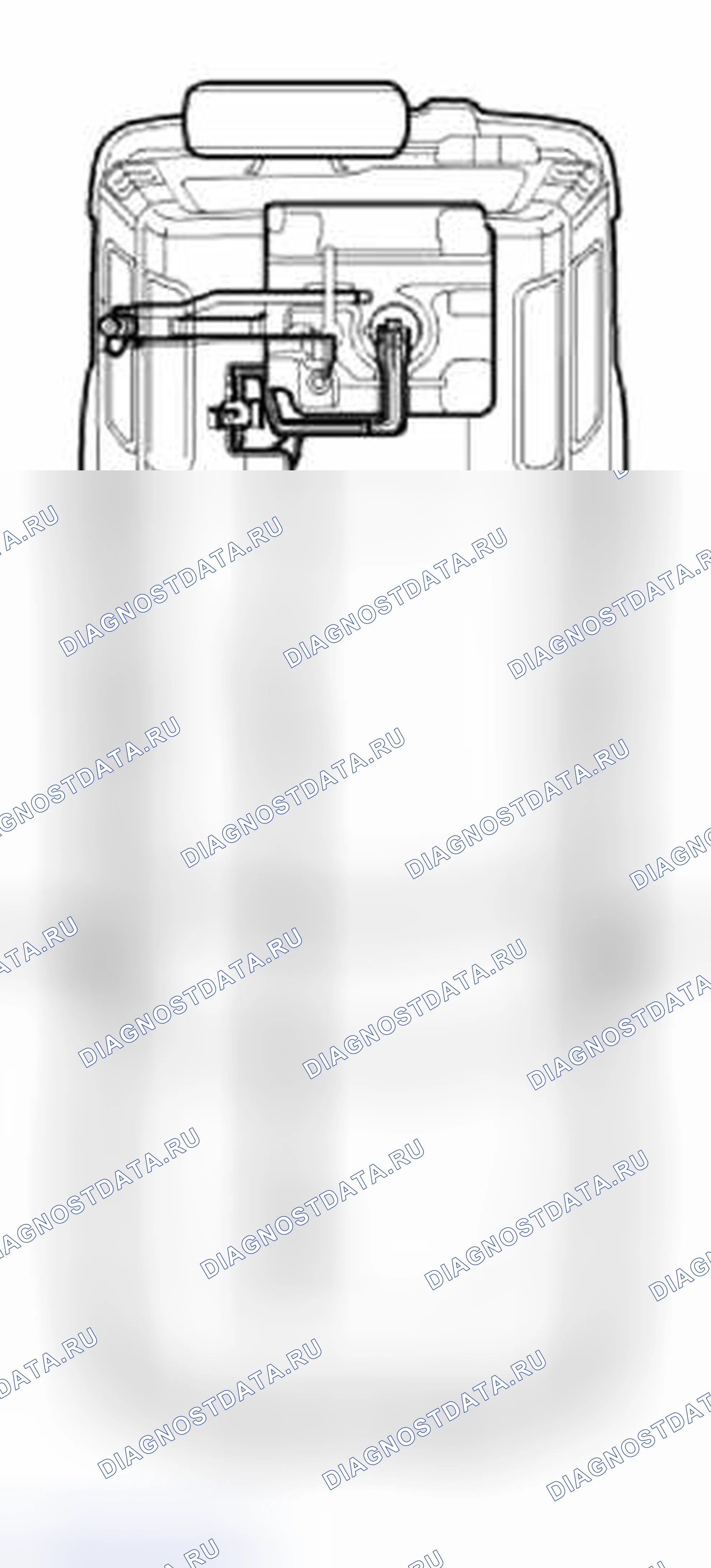 Рис. 17: Проверка - топливопроводы двигателя В8. Land Rover Discovery L318