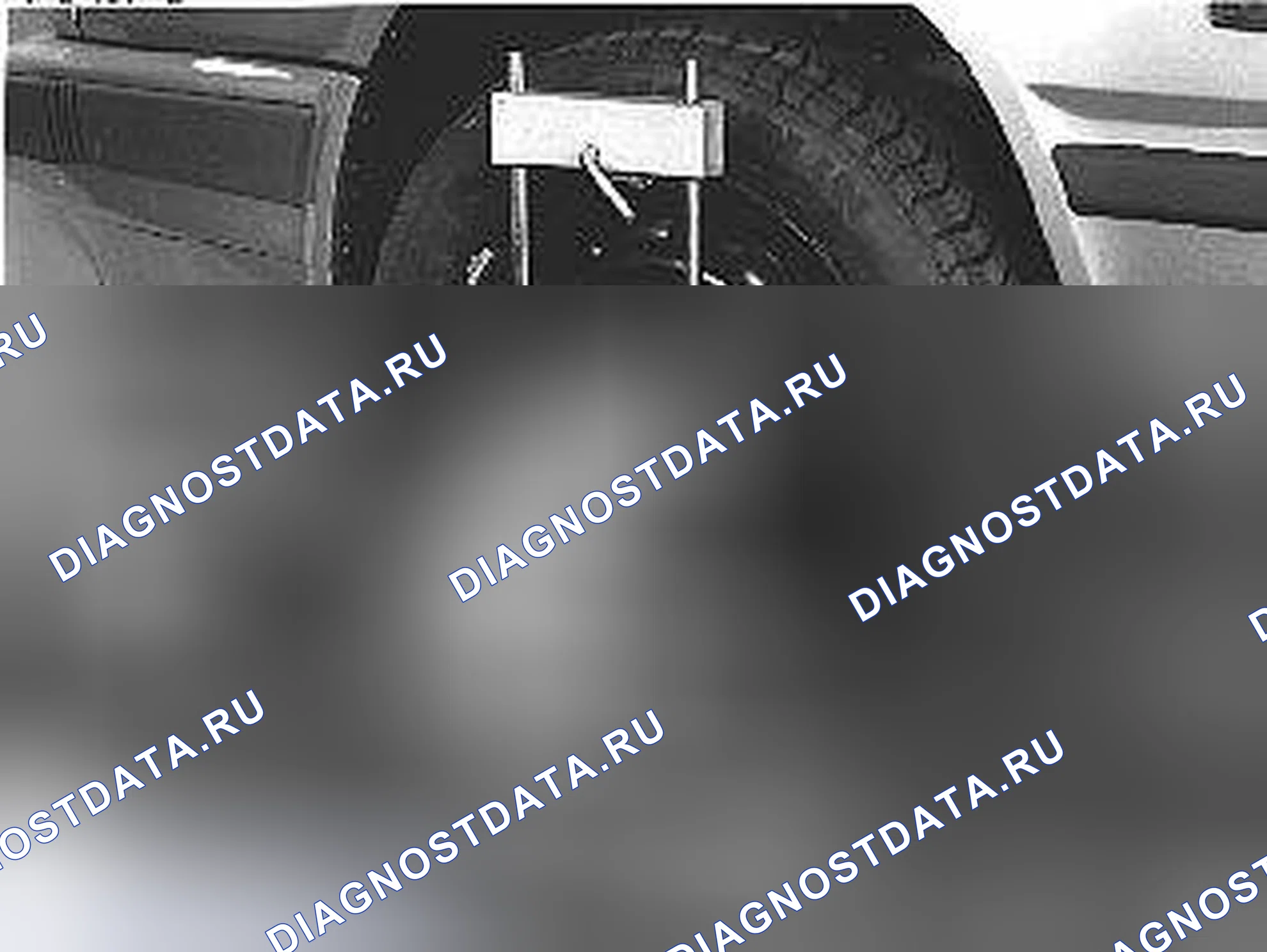 Рис. 2: Настройка испытательного оборудования. Volvo C70 I
