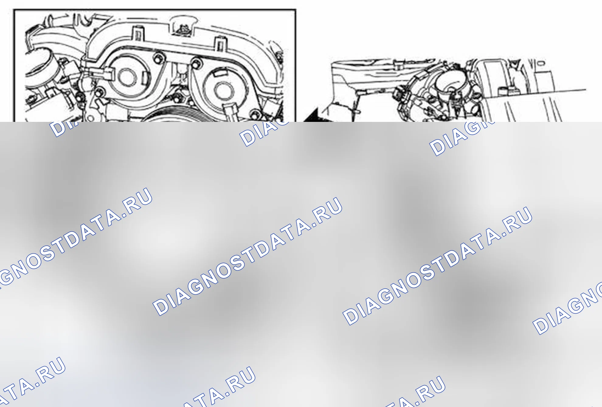 Рис. 52: Замена кронштейна крепления двигателя - правая сторона. Chevrolet Sonic I