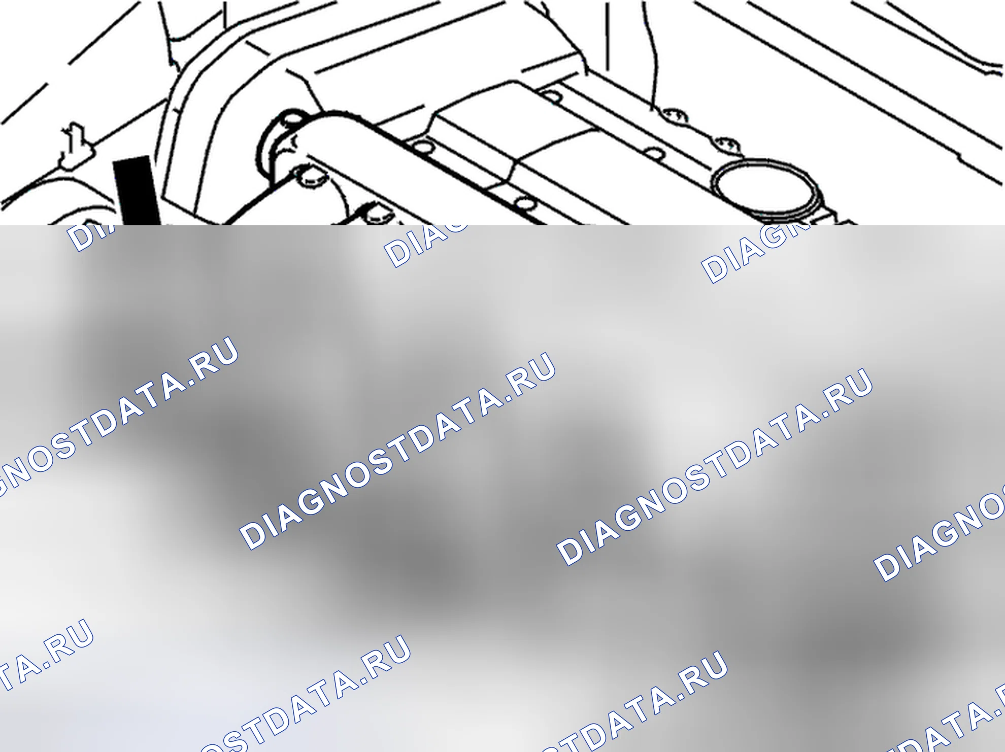 Рис. 121: Демонтаж впускного коллектора, верхняя секция. Volvo S80 I