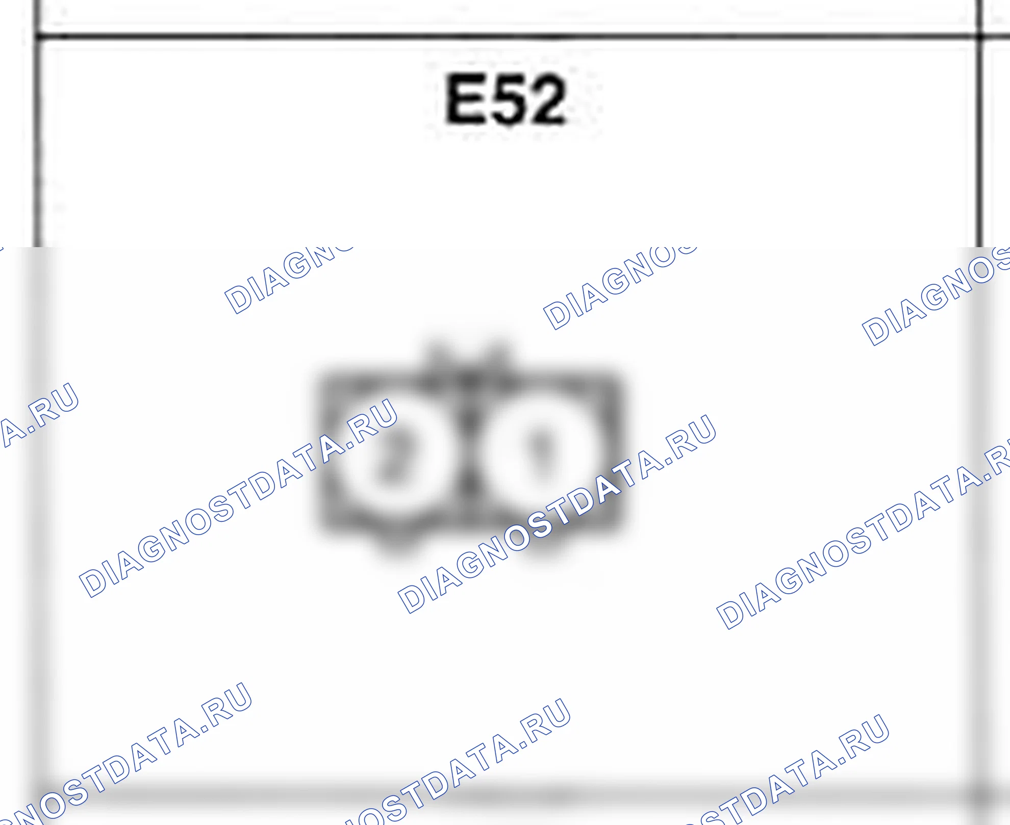 Распиновка разъёма E52 — жгута двигателя. Hyundai H-1 A1