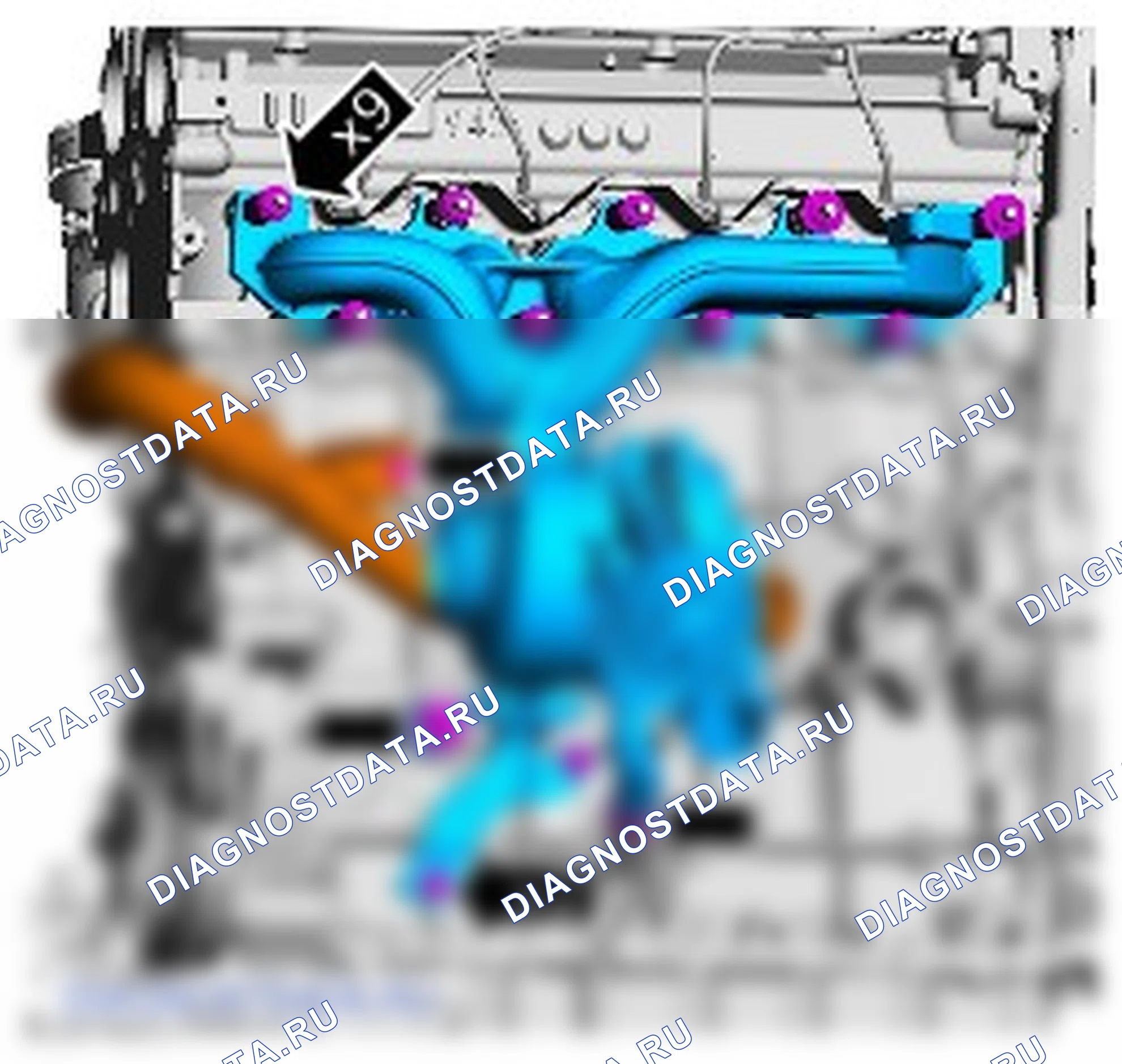 Как снять присоединяемые детали двигателя. Ford Kuga I