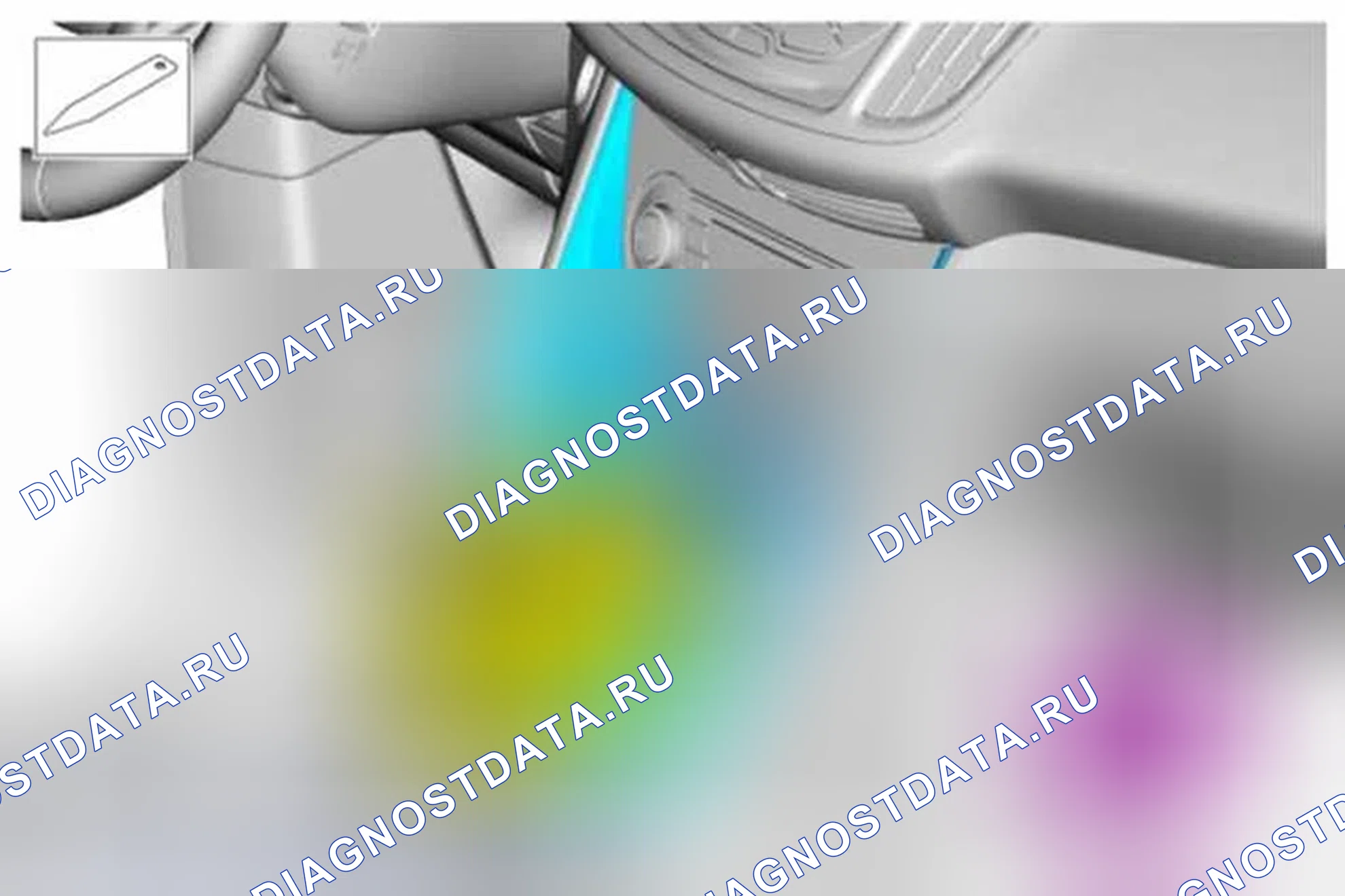 Рис. 2: Демонтаж. Ford C-MAX II