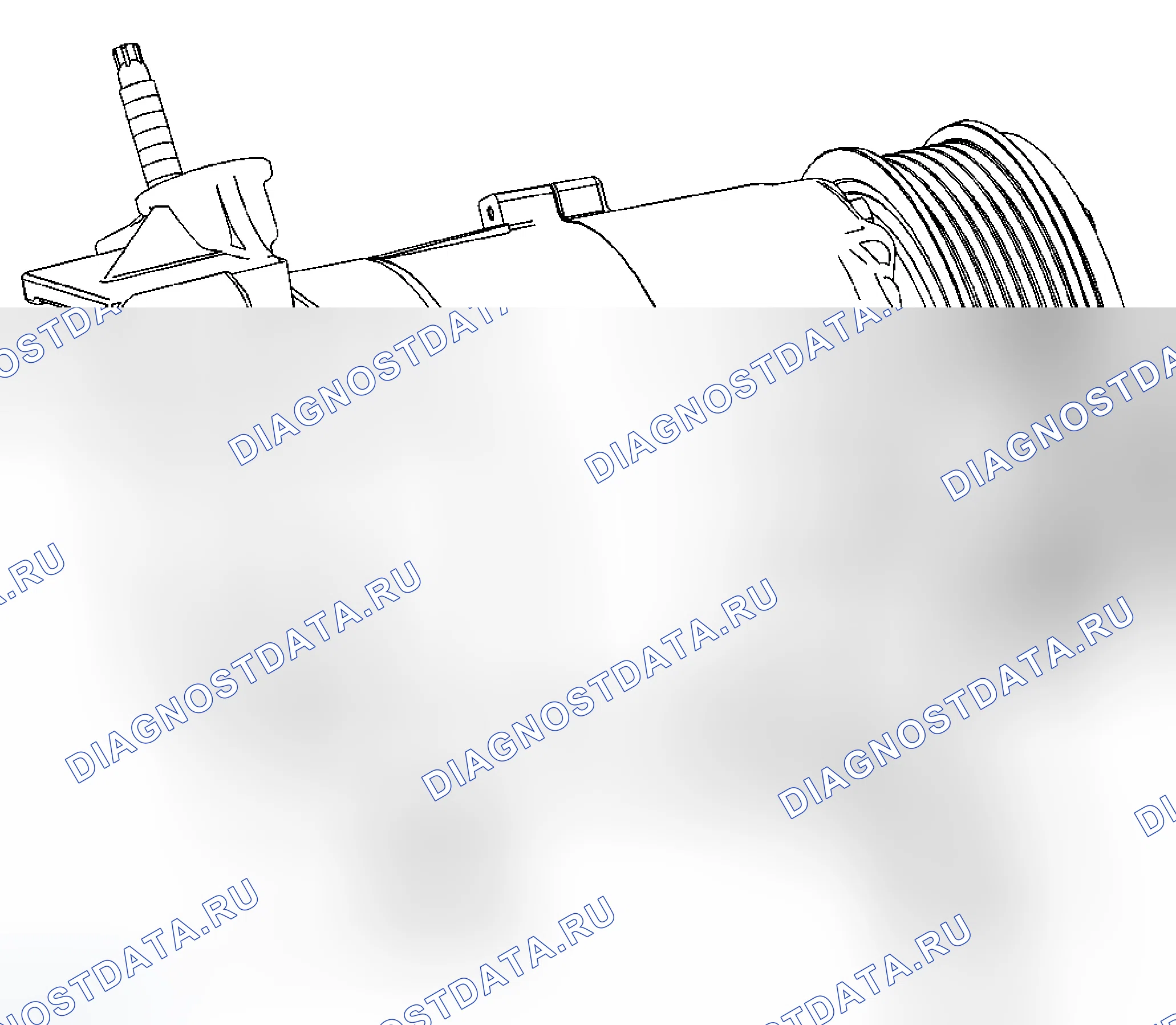 Рис. 3: Замена предохранительного клапана компрессора (LZ4, LZE). Chevrolet Malibu VII