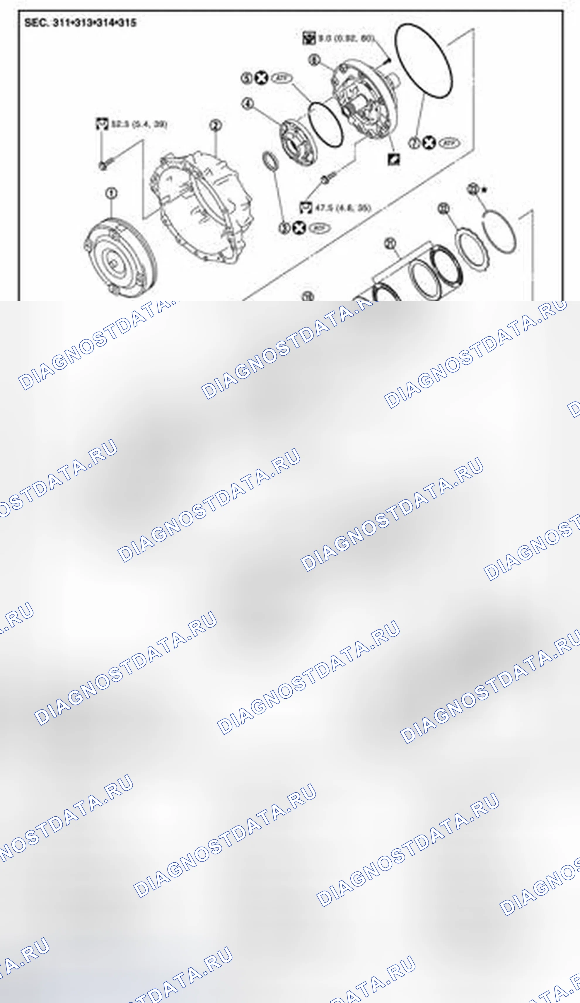 Рис. 57: МОДЕЛИ 2WD. Infiniti QX50 I