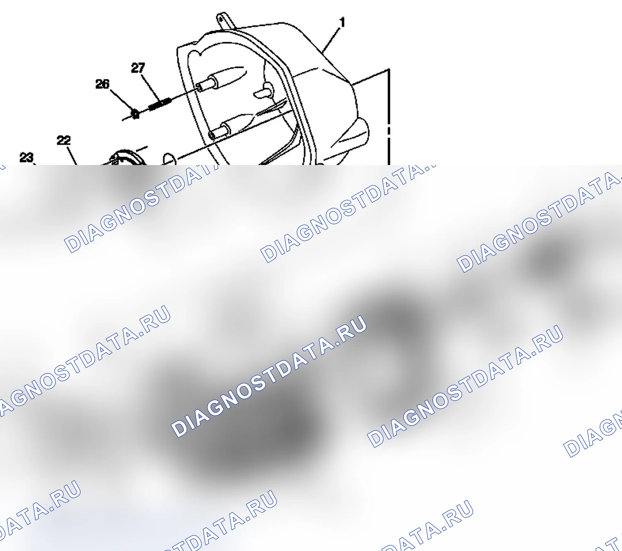 Рис. 14: Виды в разобранном виде. Chevrolet Cab & Chassis Silverado 3500 HD 