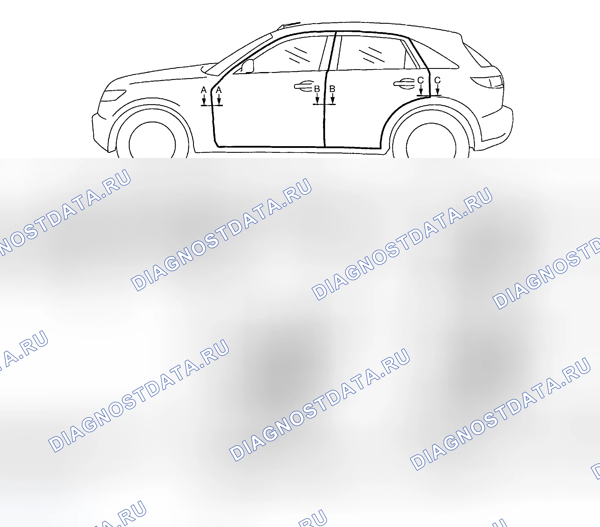 Рис. 11: РЕГУЛИРОВКА ФИТИНГА. Infiniti FX35 I