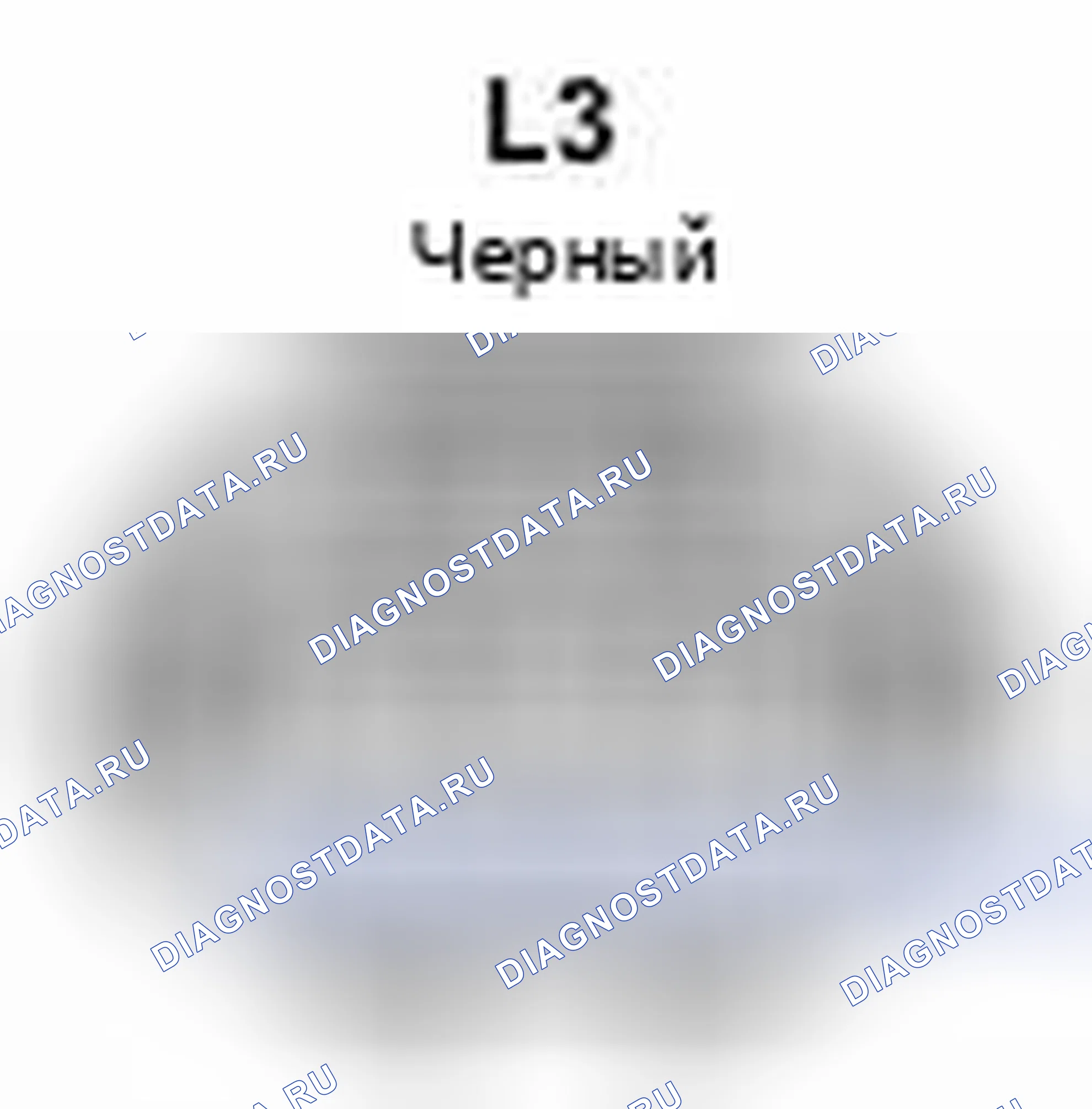 Рис. 401: Вид с торца разъема замка задней двери в сборе (L3). Scion xB II рестайлинг