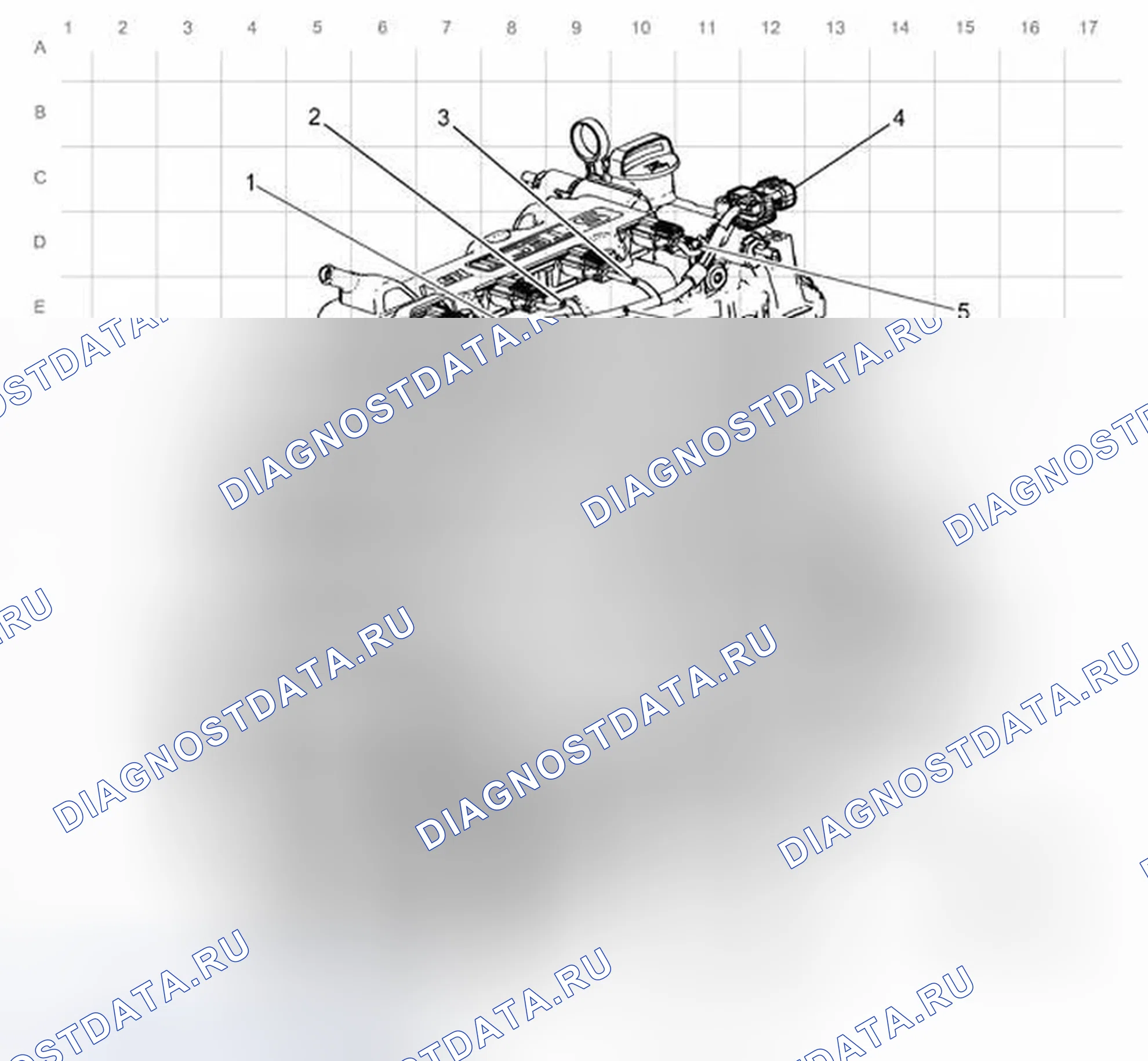 Рис. 52: Прокладка жгута катушки зажигания. Chevrolet Spark M300
