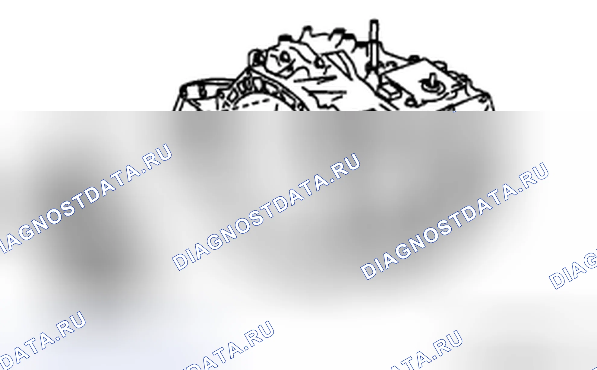Рис. 402: ДЕМОНТАЖ / МОНТАЖ ГИДРОТРАНСФОРМАТОРА [AW6A-EL, AW6AX-EL]. Mazda CX-7 I