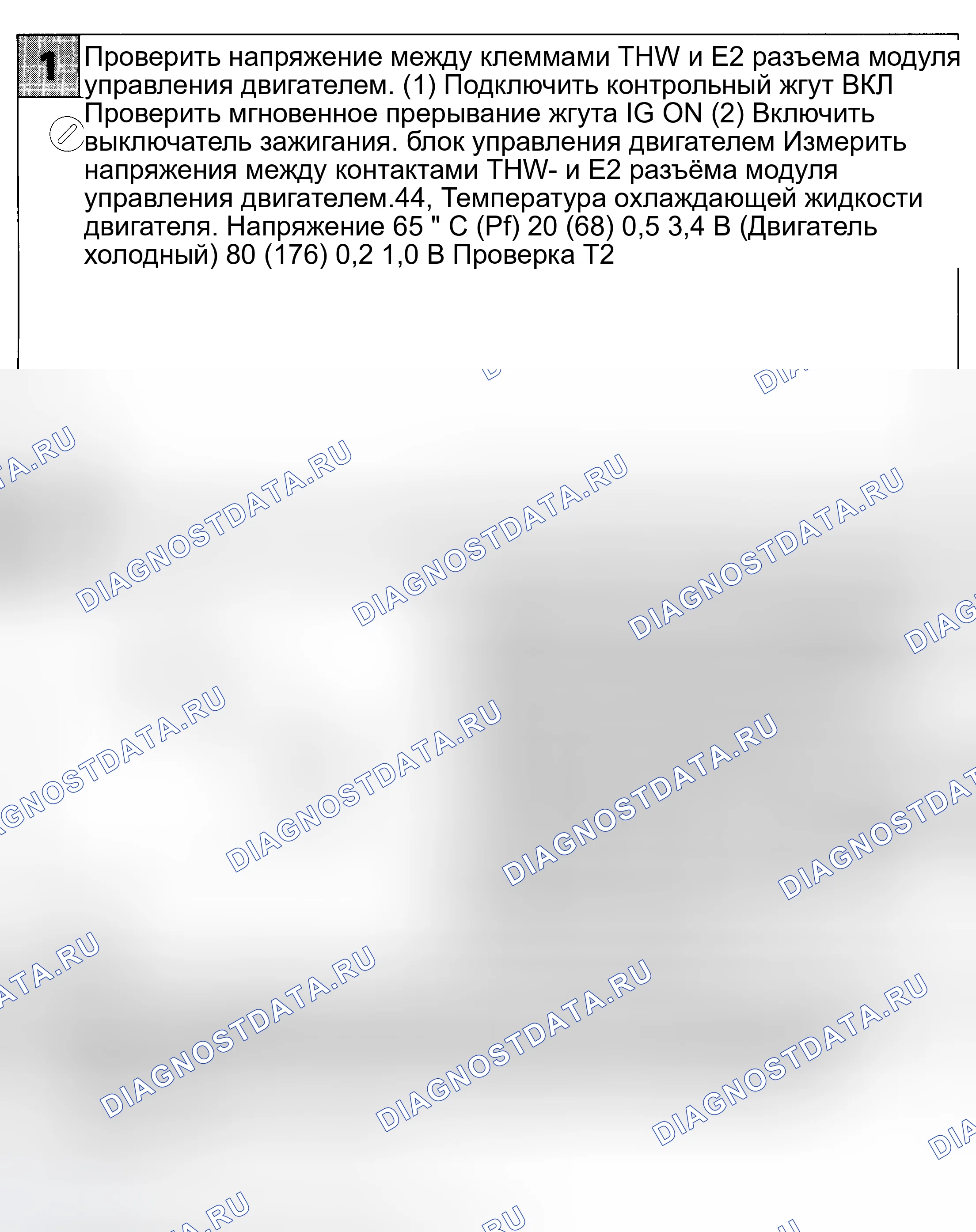 Рис. 90: расшифровка кода ошибки 22 - СИГНАЛ ДАТЧИКА ТЕМПЕРАТУРЫ ОХЛАЖДАЮЩЕЙ ЖИДКОСТИ ДВИГАТЕЛЯ. Toyota Supra A80