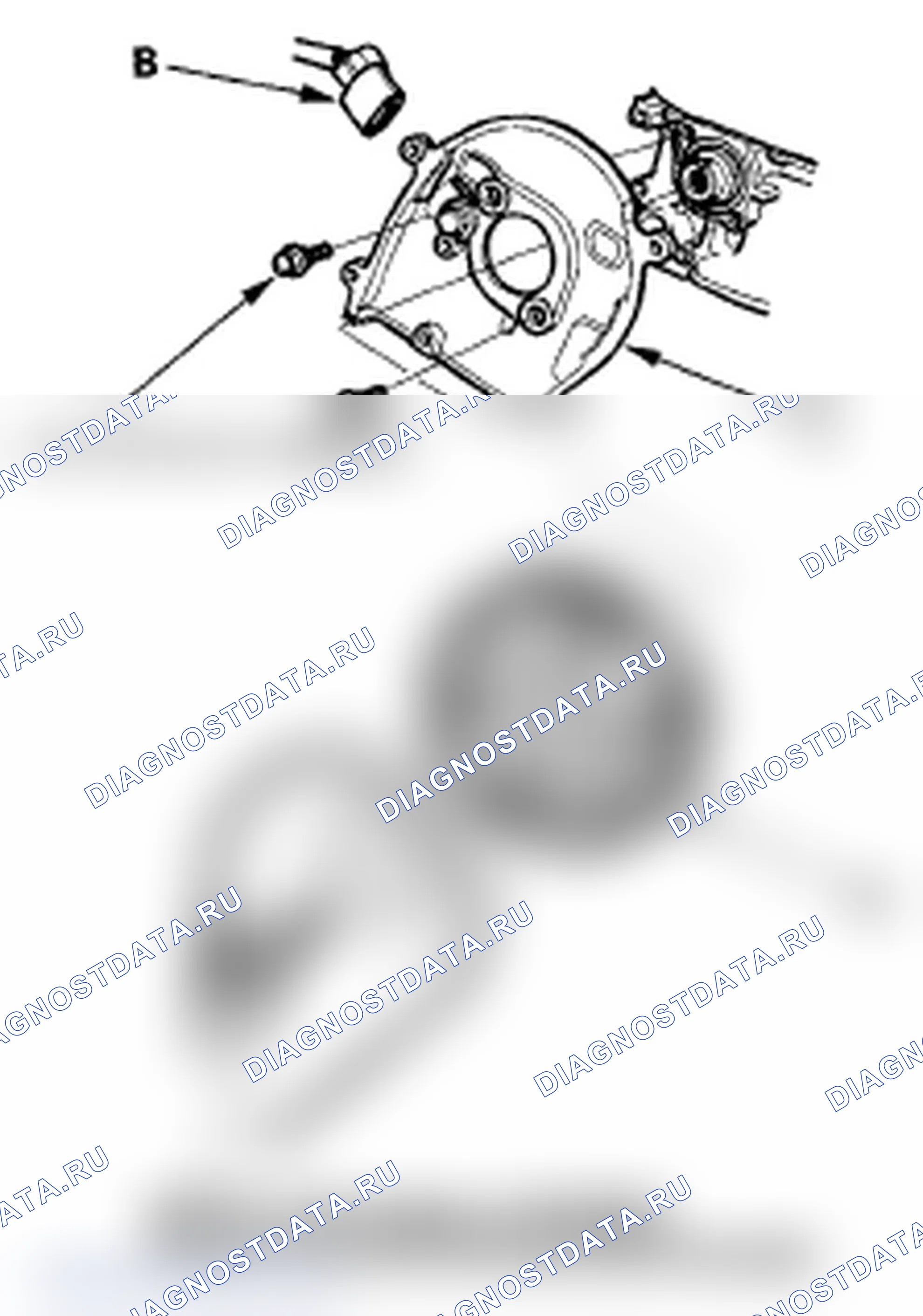 Рис. 169: Замена датчика ОГТ. Acura MDX II