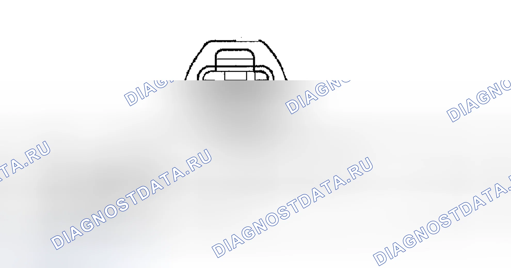 Рис. 780: ВИД С ТОРЦА РАЗЪЕМА ДВИГАТЕЛЯ ТОПЛИВНОГО НАСОСА. Dodge Pickup R2500 