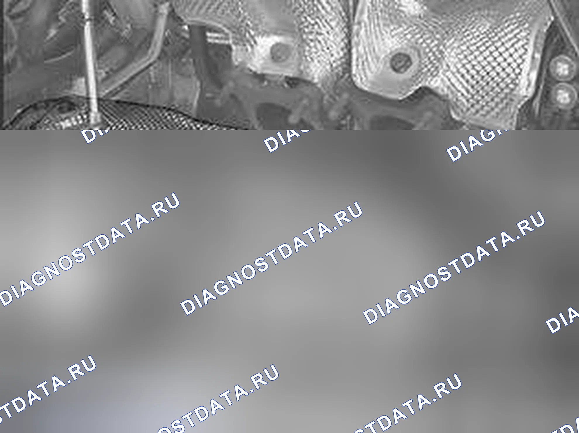 Рис. 455: Установка крепления двигателя вместе с кронштейном и защитой от брызг. Volvo V70 II
