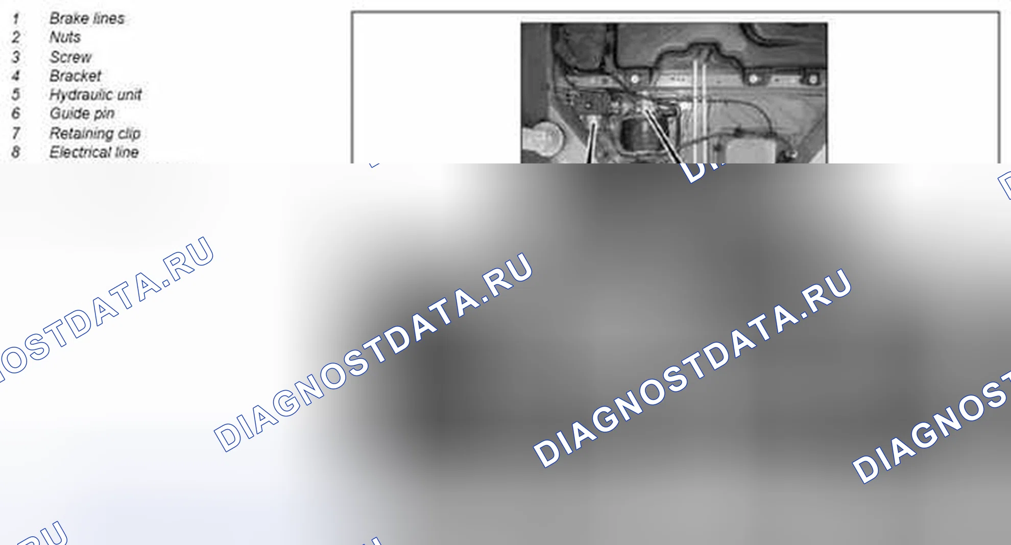 Рис. 45: Снять / установить тормозную магистраль от главного тормозного цилиндра к гидравлическому блоку Эцн - AR42.10-P-xtigx1 0034M. Kia Soul I
