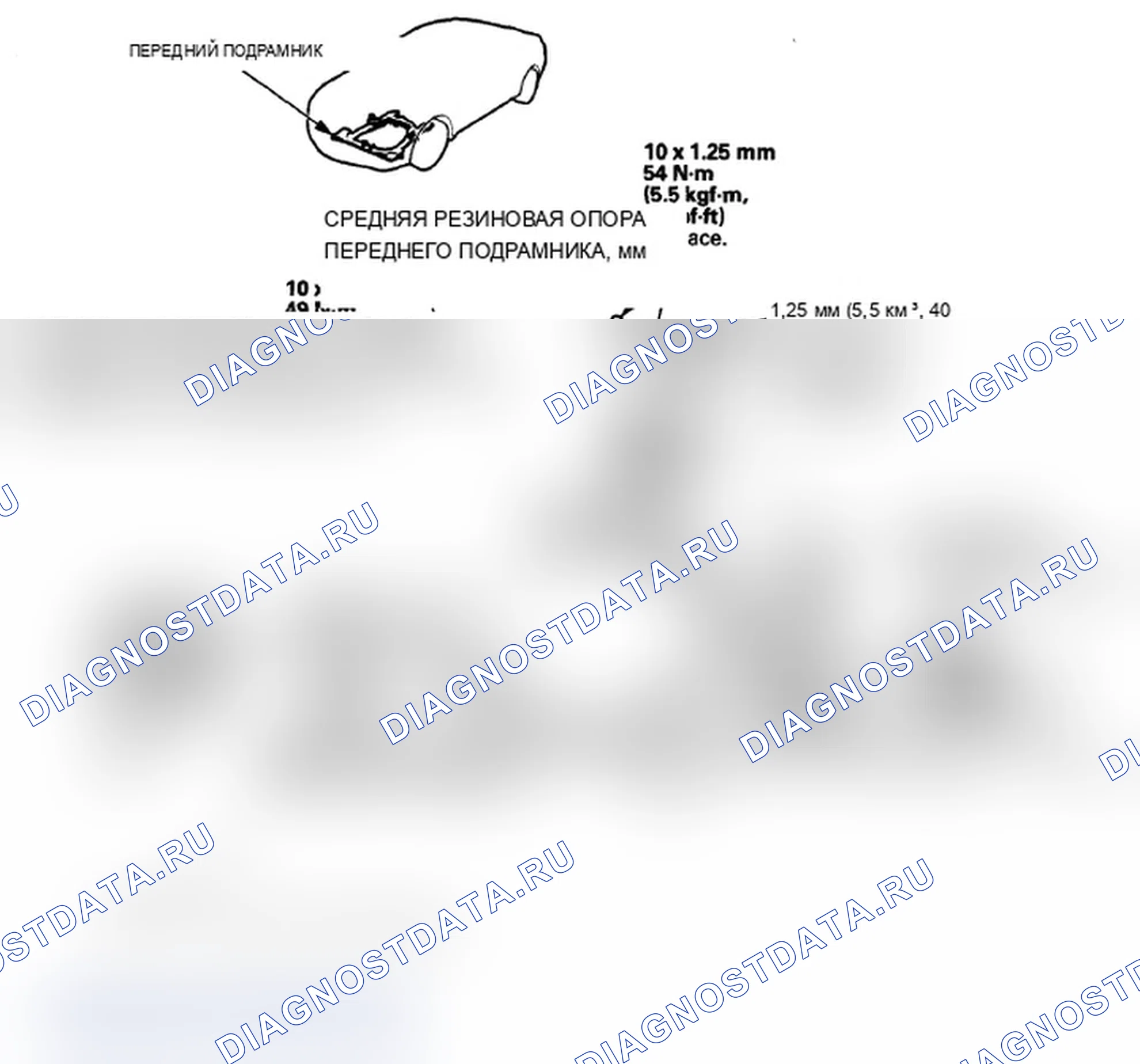 Рис. 2: Крутящий момент переднего подрамника. Acura TL IV рестайлинг