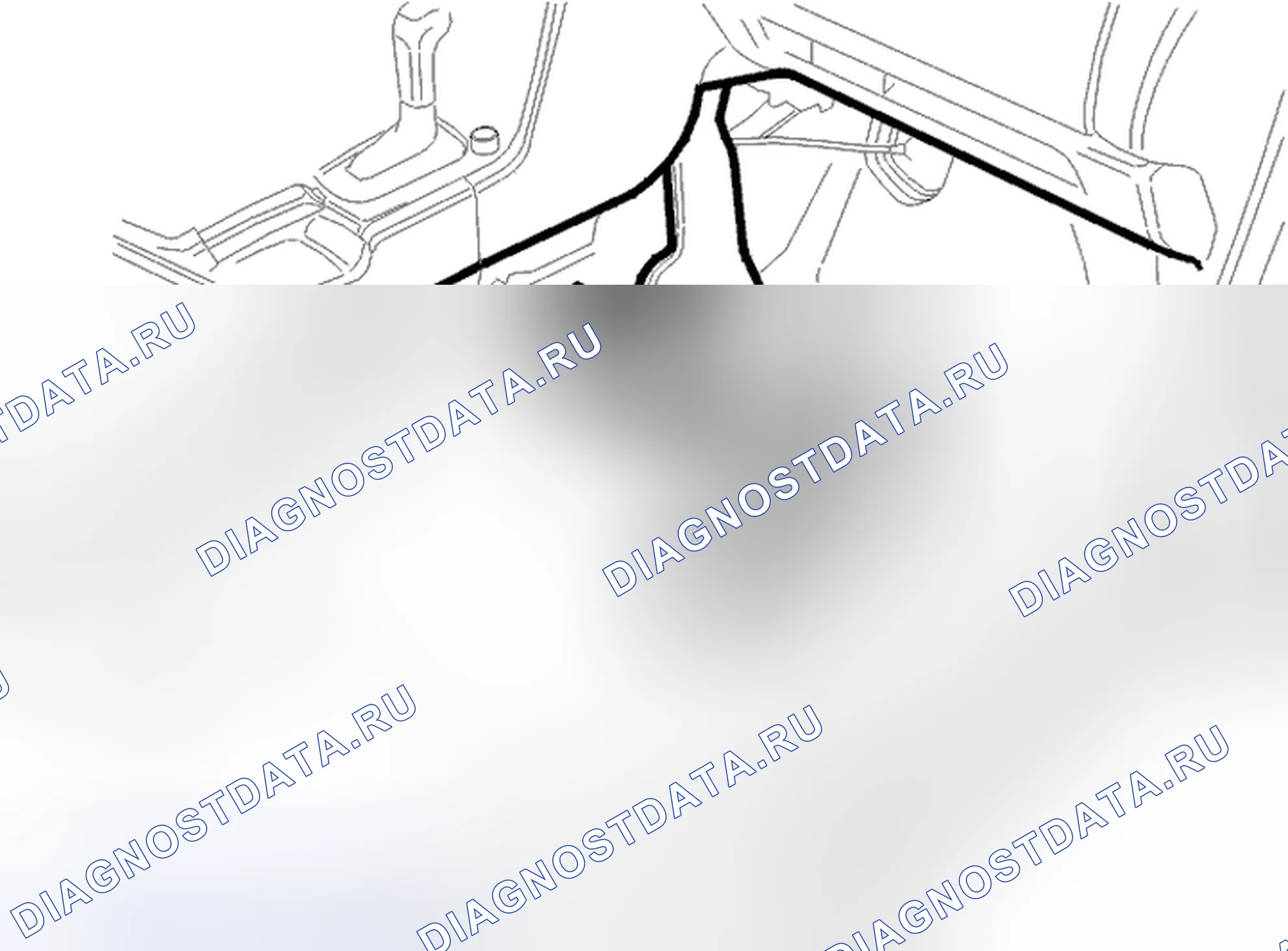 Рис. 229: Мокрый передний коврик для ног. Volvo C70 I