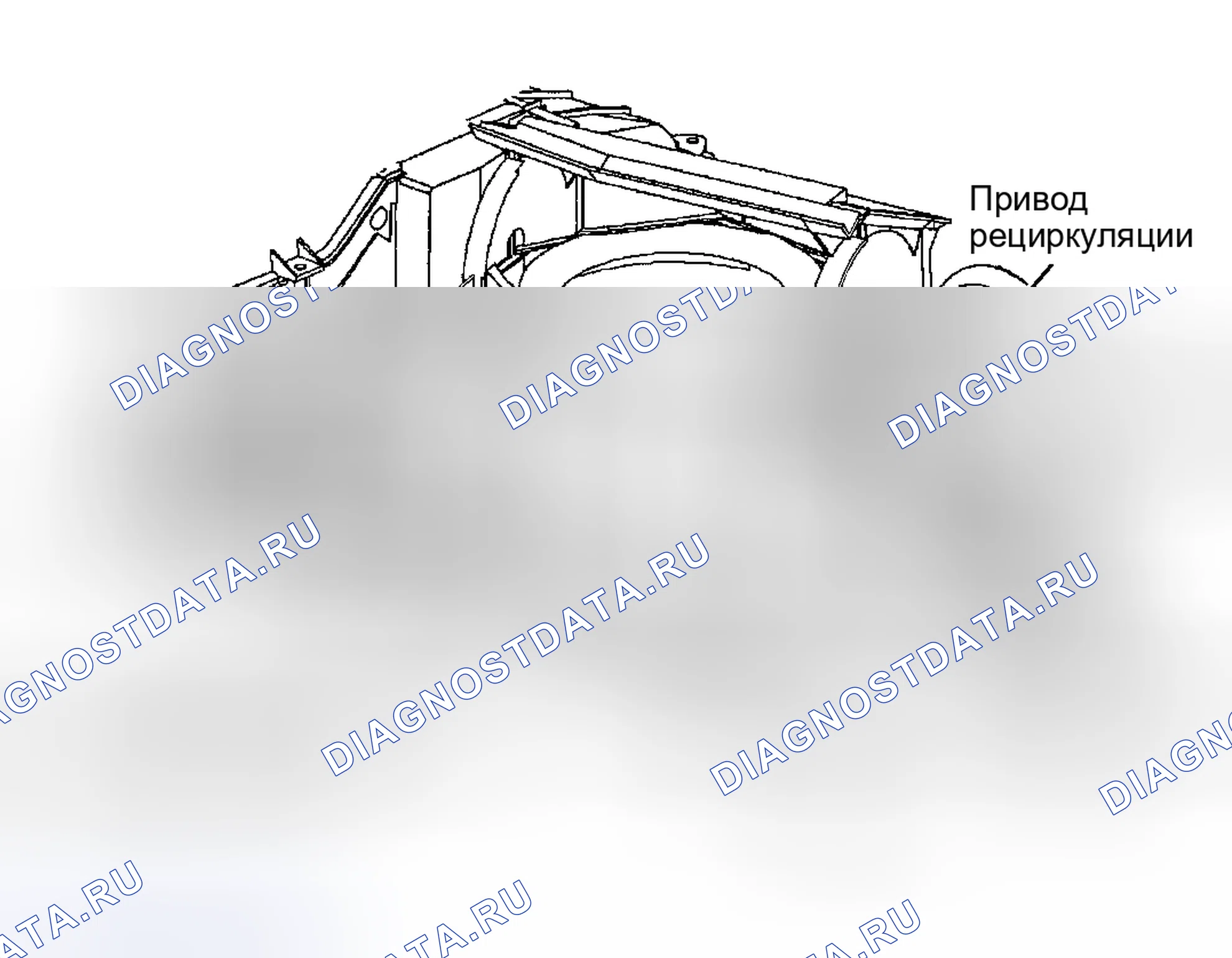 Рис. 3: Дверь температуры воздуха. Hyundai Veracruz I