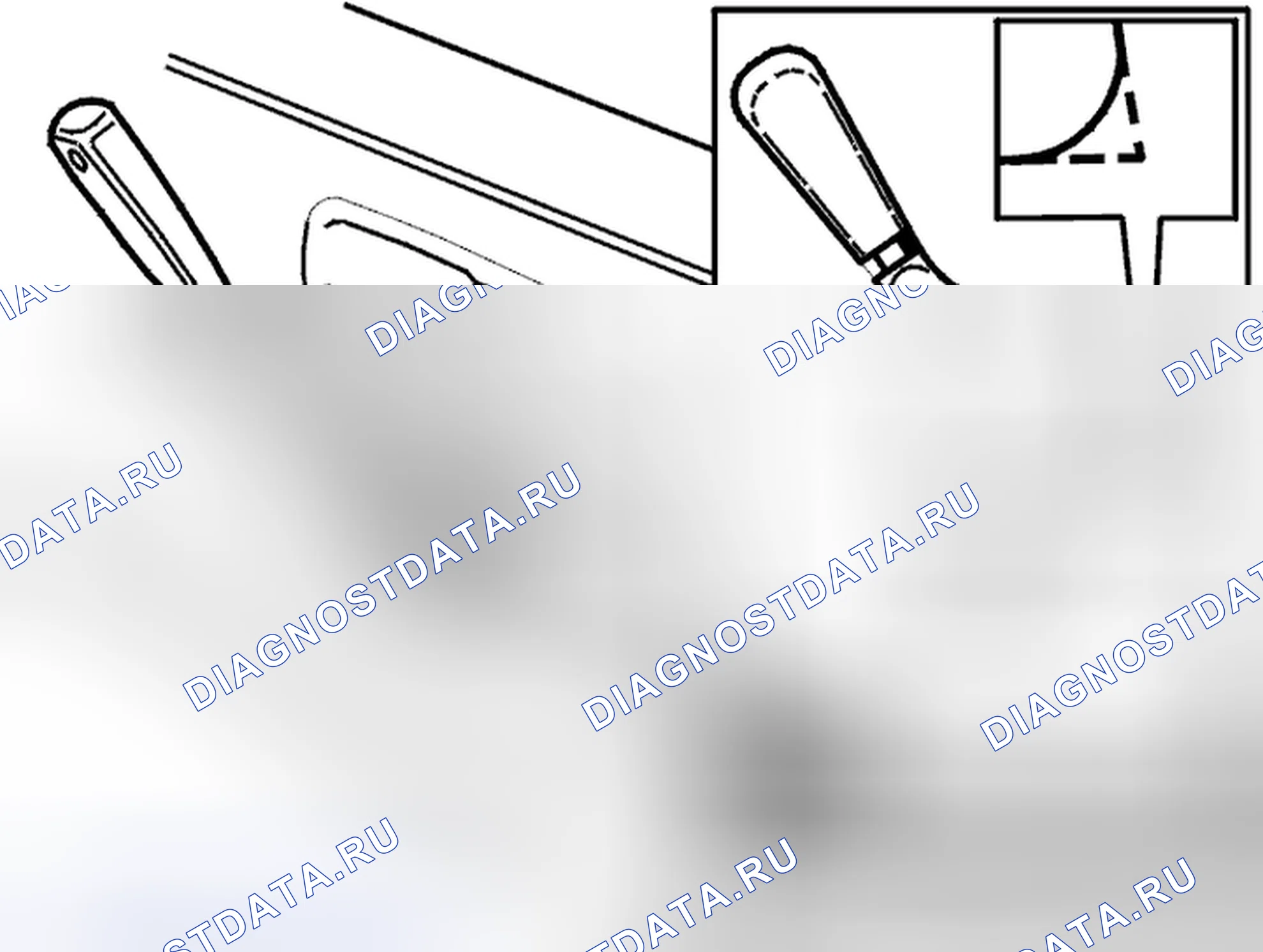 Рис. 36: Замена переключателя задней двери. Volvo C70 I