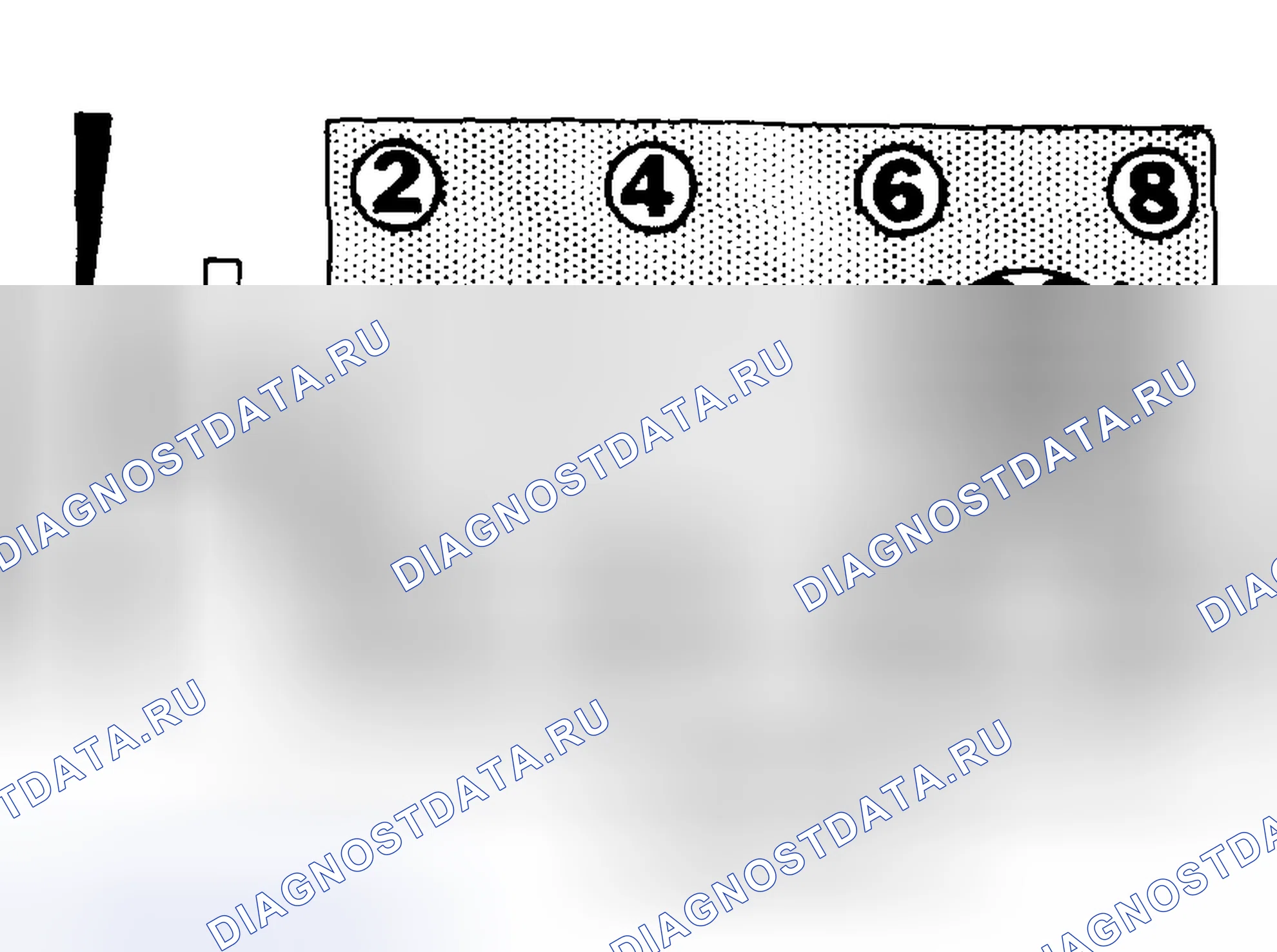 Рис. 10: 5.0L порядок работы цилиндров и метки времени. Oldsmobile Cutlass V