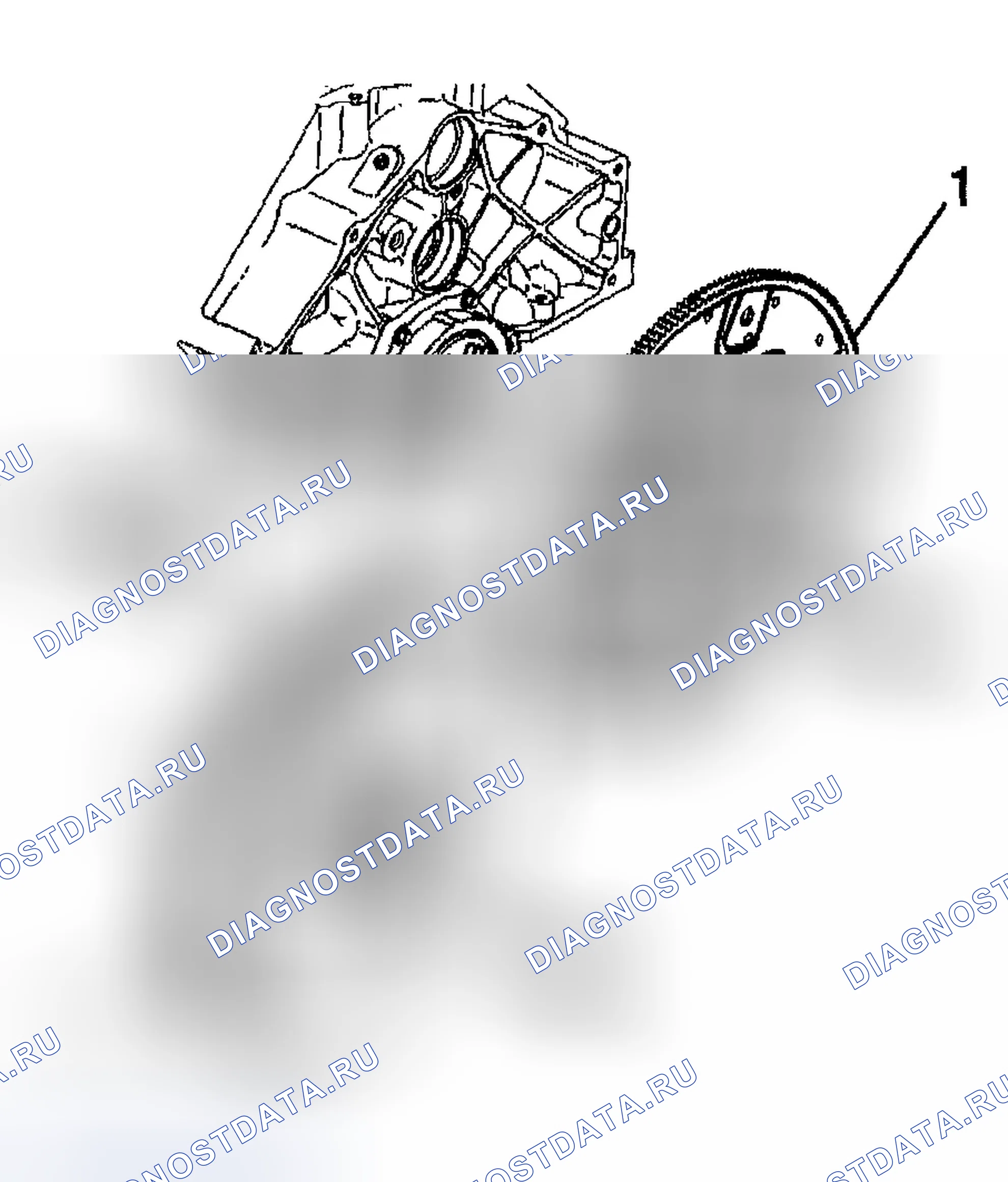 Рис. 243: Установка маховика двигателя. GMC Yukon Denali 