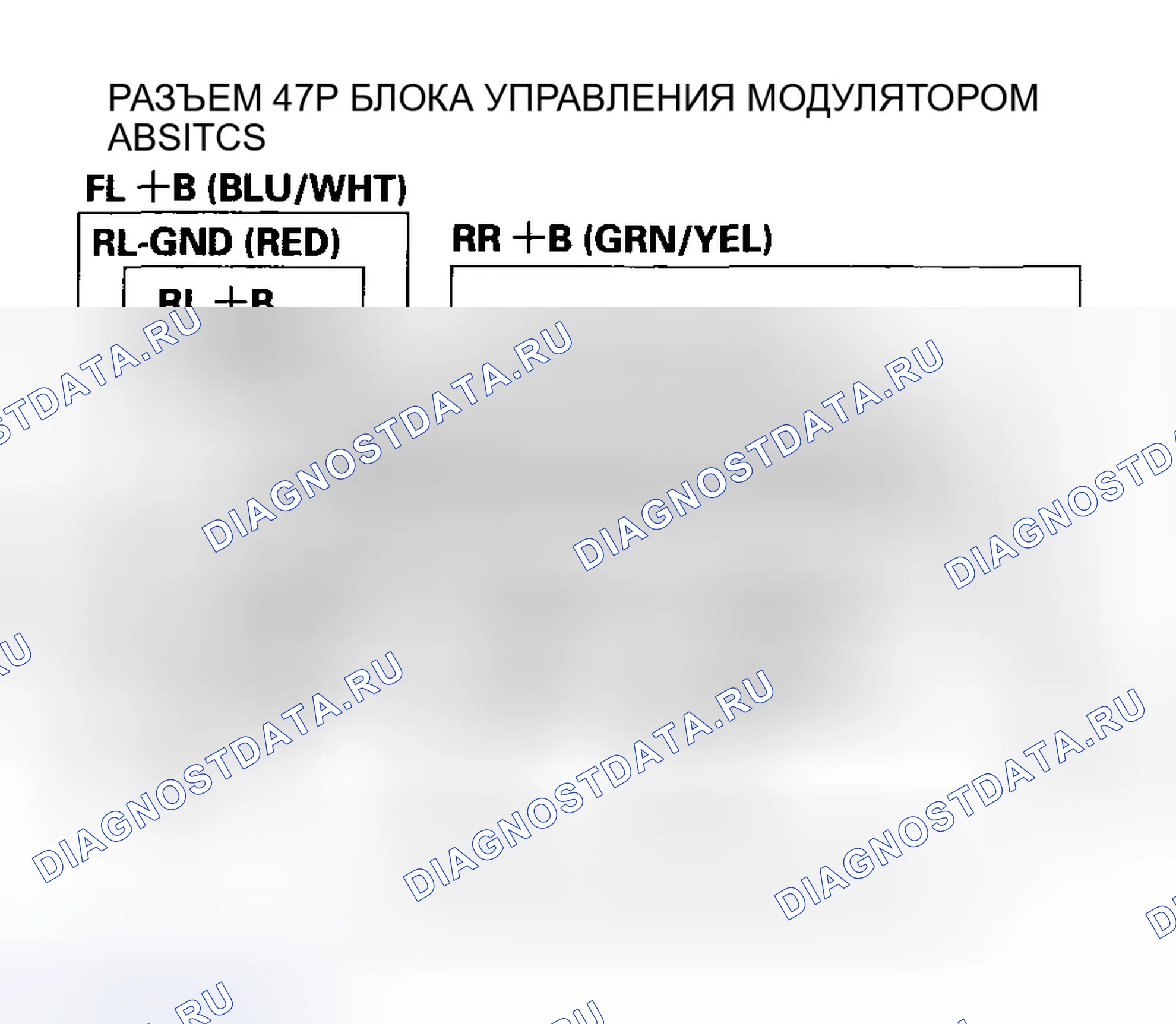 Рис. 56: расшифровка кода ошибки 11, 13, 15, 17: Датчик колеса (размыкание / замыкание на массу / замыкание на мощность). Honda Accord VII