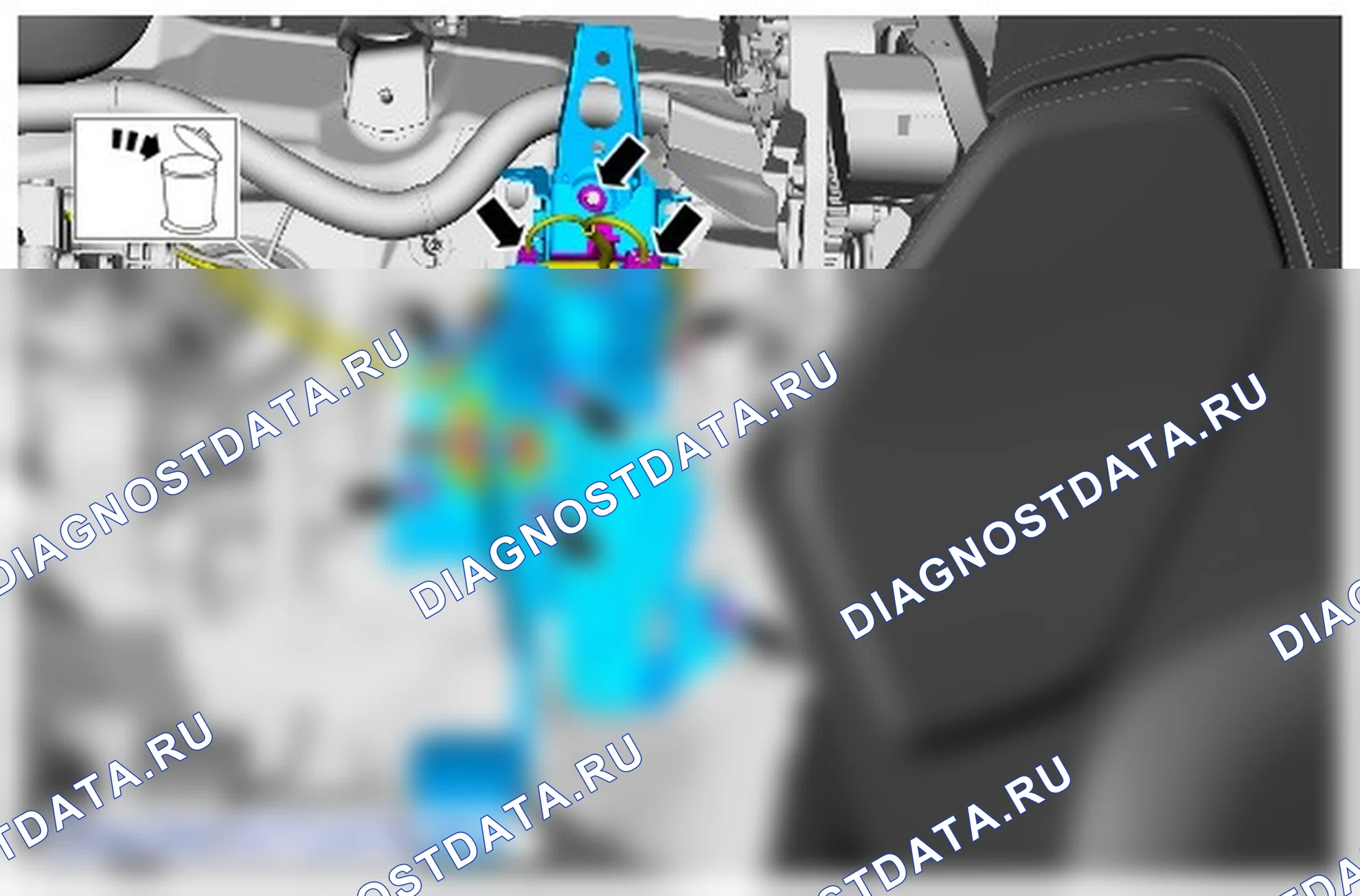 Как снять и установить педаль тормоза и кронштейн педали. Ford B-MAX I