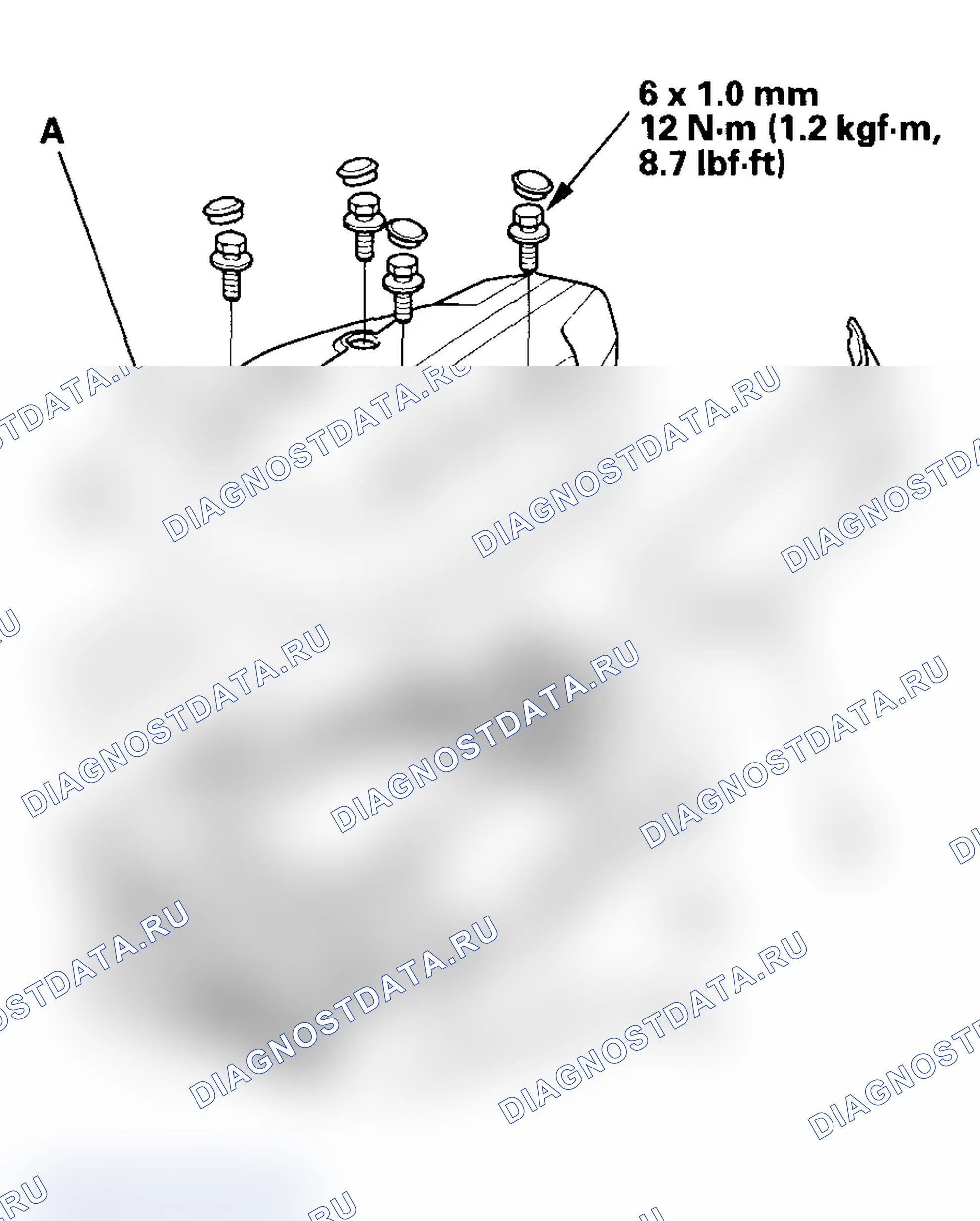 Рис. 5: Демонтаж/монтаж катушки зажигания. Acura MDX I