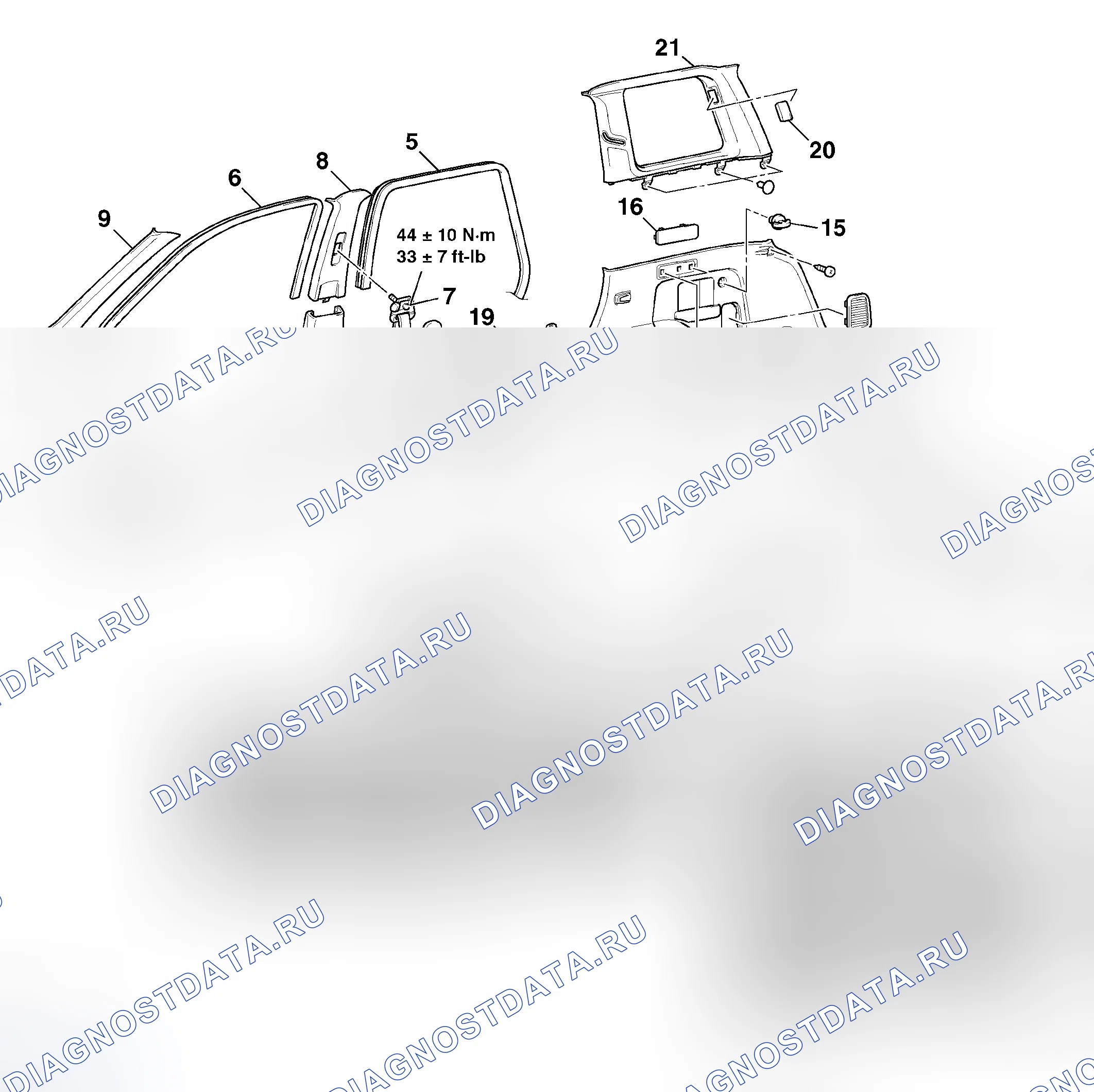 Рис. 34: ДЕМОНТАЖ И МОНТАЖ. Honda Envix I