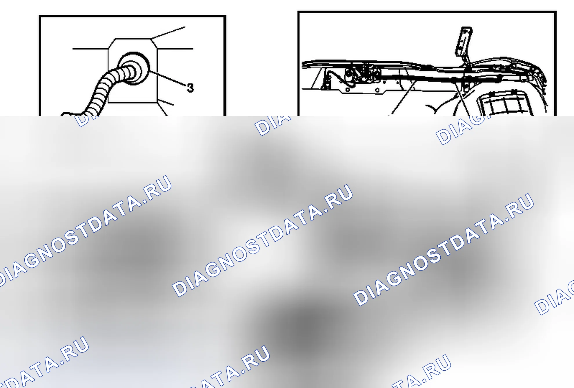 Рис. 15: Замена кабеля расцепления первичной защелки капота. Chevrolet Camaro V