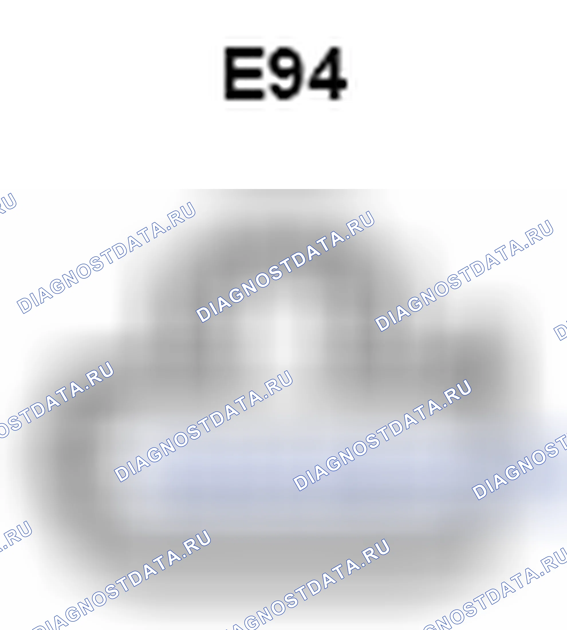 Рис. 582: Вид с торца разъема громкоговорителя (панель приборов ЛЕВ) (E94). Lexus ES XV40