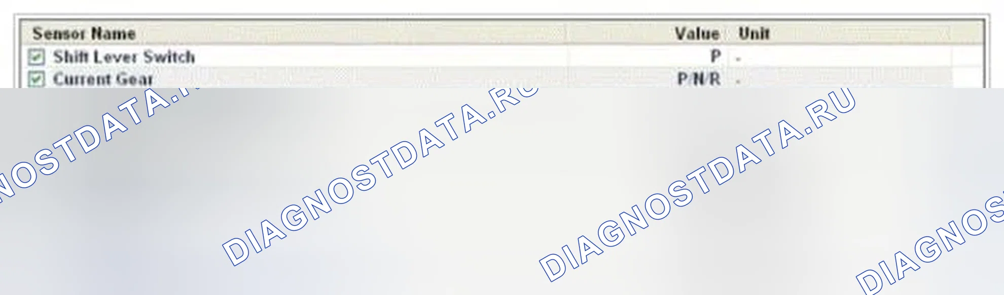 Рис. 111: Мониторинг данных GDS. Hyundai Genesis I рестайлинг