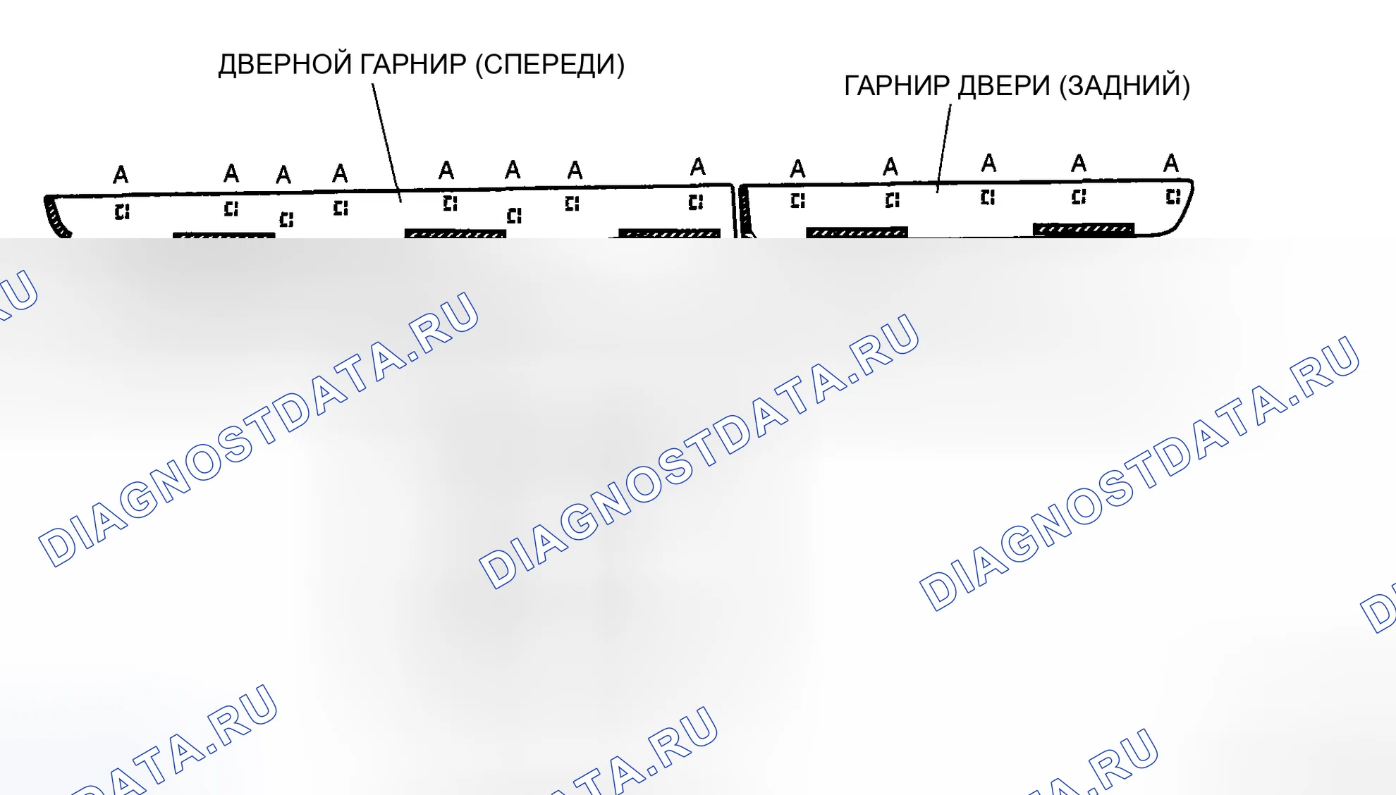 Рис. 92: СНЯТИЕ ДВЕРНОГО ГАРНИРА. Mazda 6 GH рестайлинг