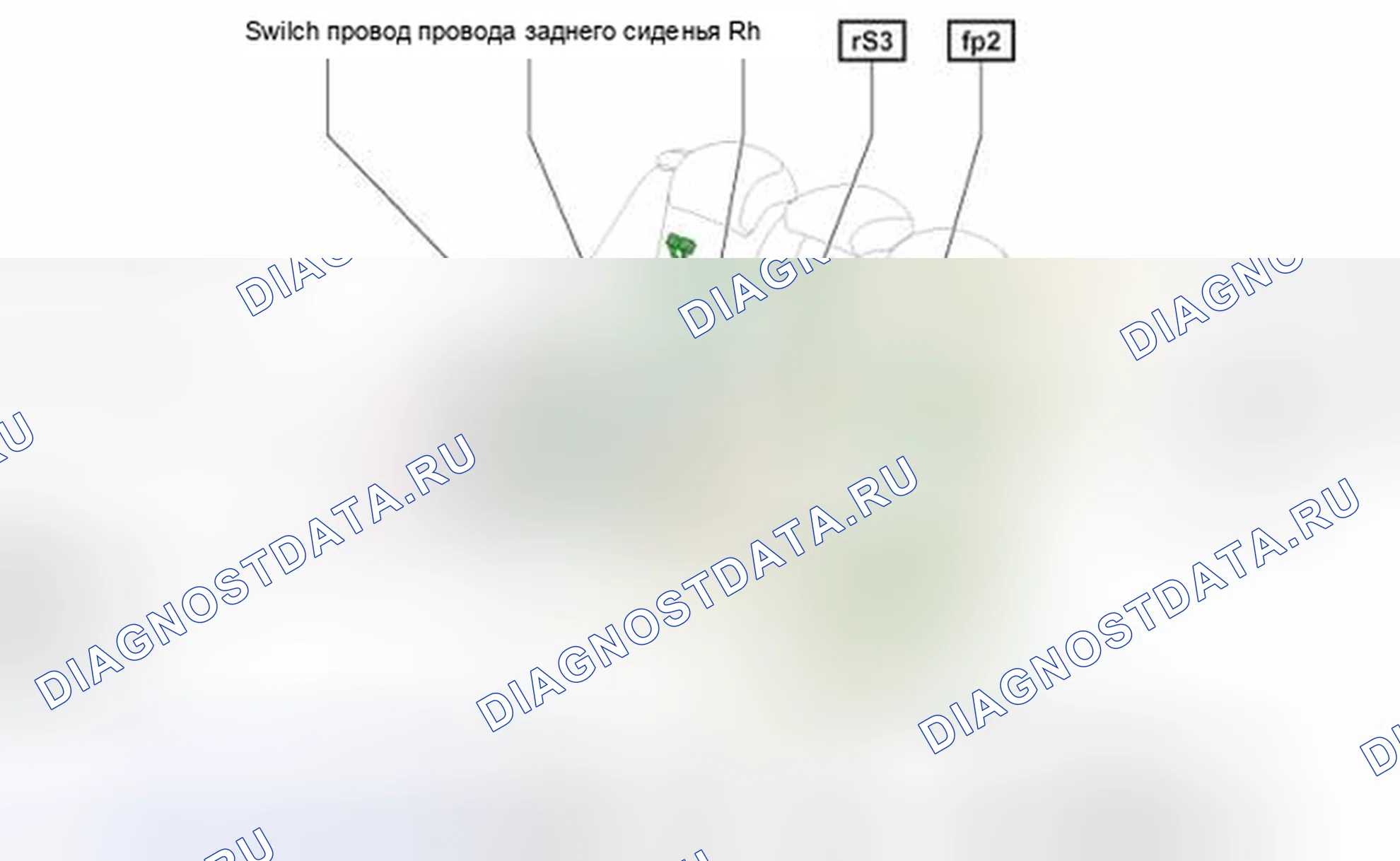 Рис. 315: Расположение соединителя, соединяющего электрожгут и жгут проводов. Honda Accord IV
