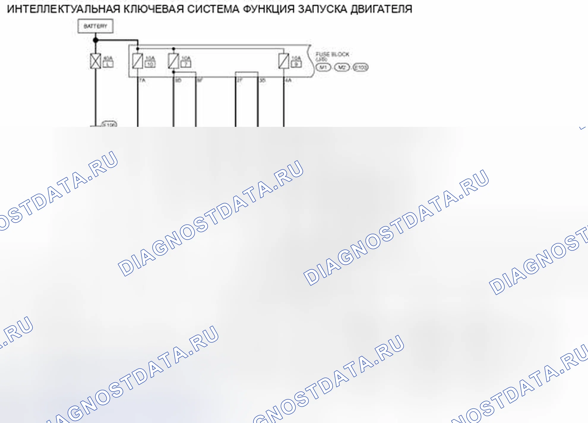 Рис. 13: электросхема - ИНТЕЛЛЕКТУАЛЬНАЯ СИСТЕМА КЛЮЧЕЙ / ФУНКЦИЯ ЗАПУСКА ДВИГАТЕЛЯ. Infiniti FX37 II рестайлинг