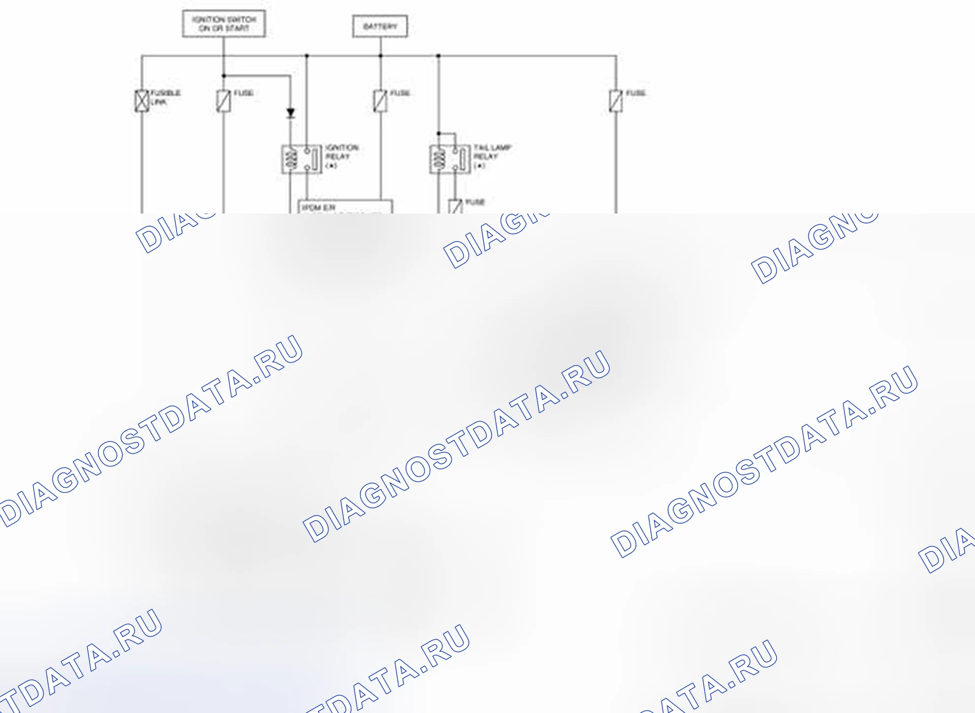 Рис. 6: Схема идентификации освещения (1 из 3). Nissan Pathfinder III