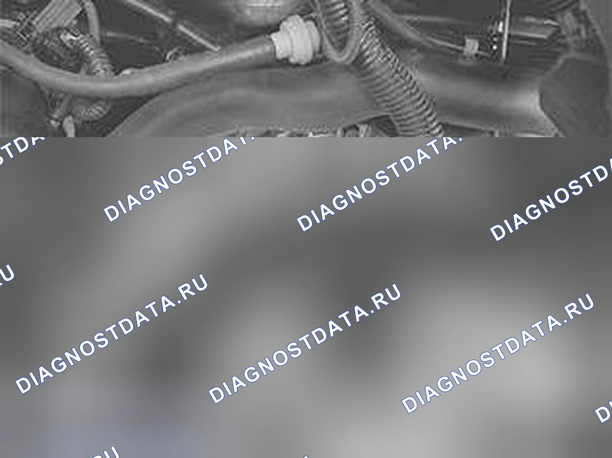 Рис. 301: Установка винтов для трансмиссии и двигателя. Volvo S80 I