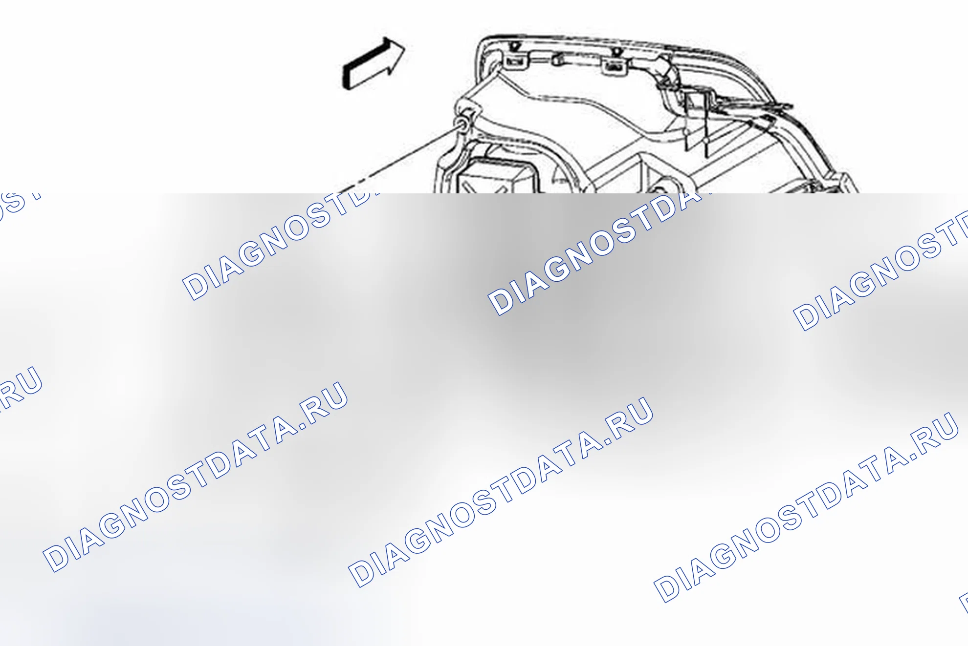 Рис. 30: Замена лампы фары (HID Lo Beam). Cadillac STS I рестайлинг