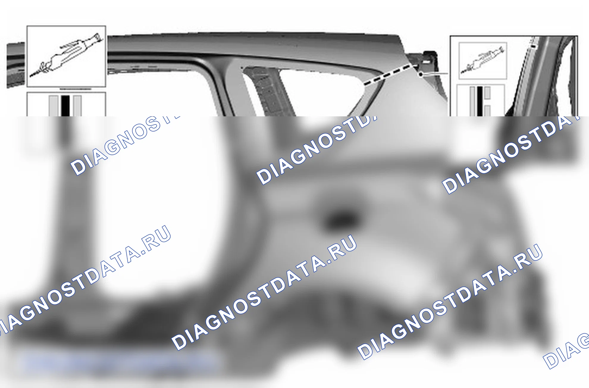 Как снять и установить панель задней боковой части кузова. Ford Galaxy III