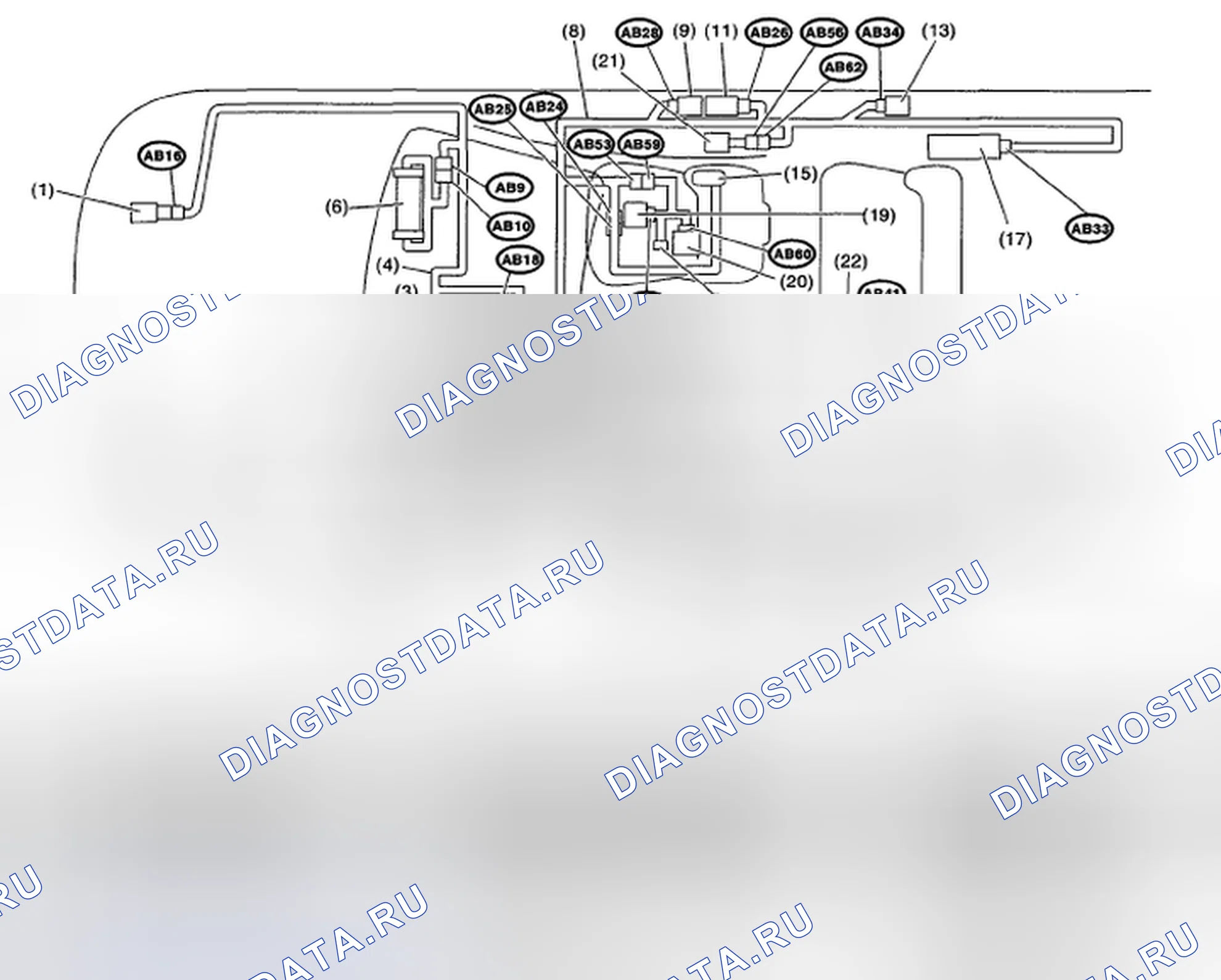 Рис. 178: РАСПОЛОЖЕНИЕ. Subaru Impreza WRX GH