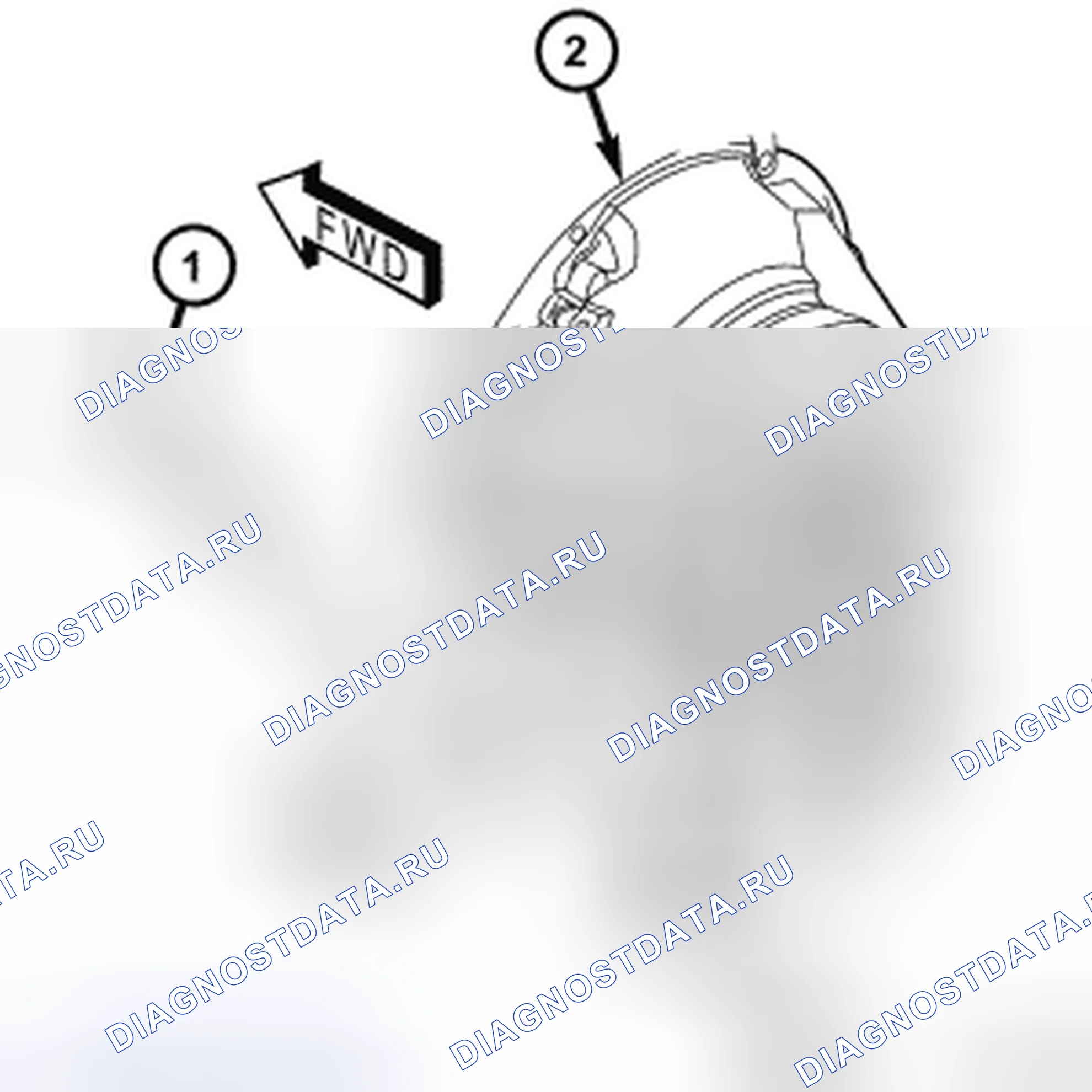Рис. 340: ТРОС ПЕРЕКЛЮЧЕНИЯ ПЕРЕДАЧ. Dodge Cab & Chassis R3500 HD transition