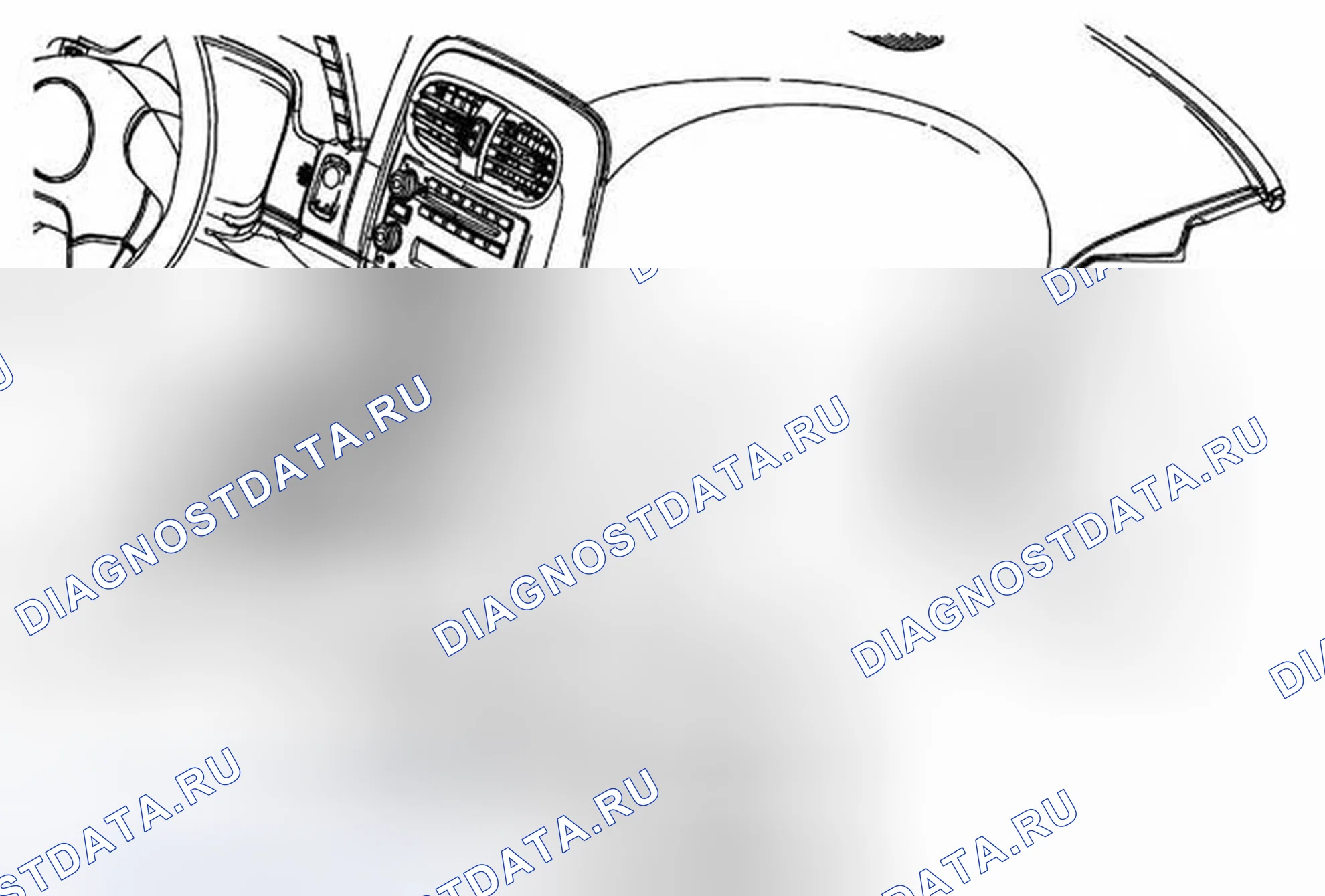 Рис. 7: Замена отсека приборной панели. Chevrolet Corvette C6
