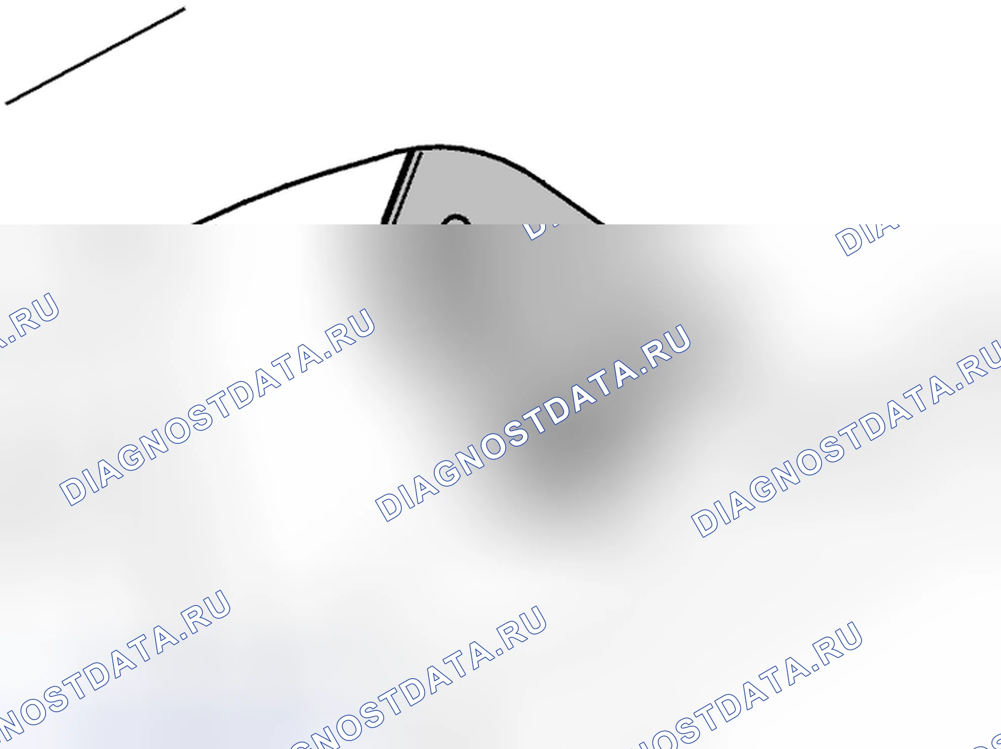 Рис. 310: Удаление текстильной облицовки, боковое сечение. Volvo C70 I