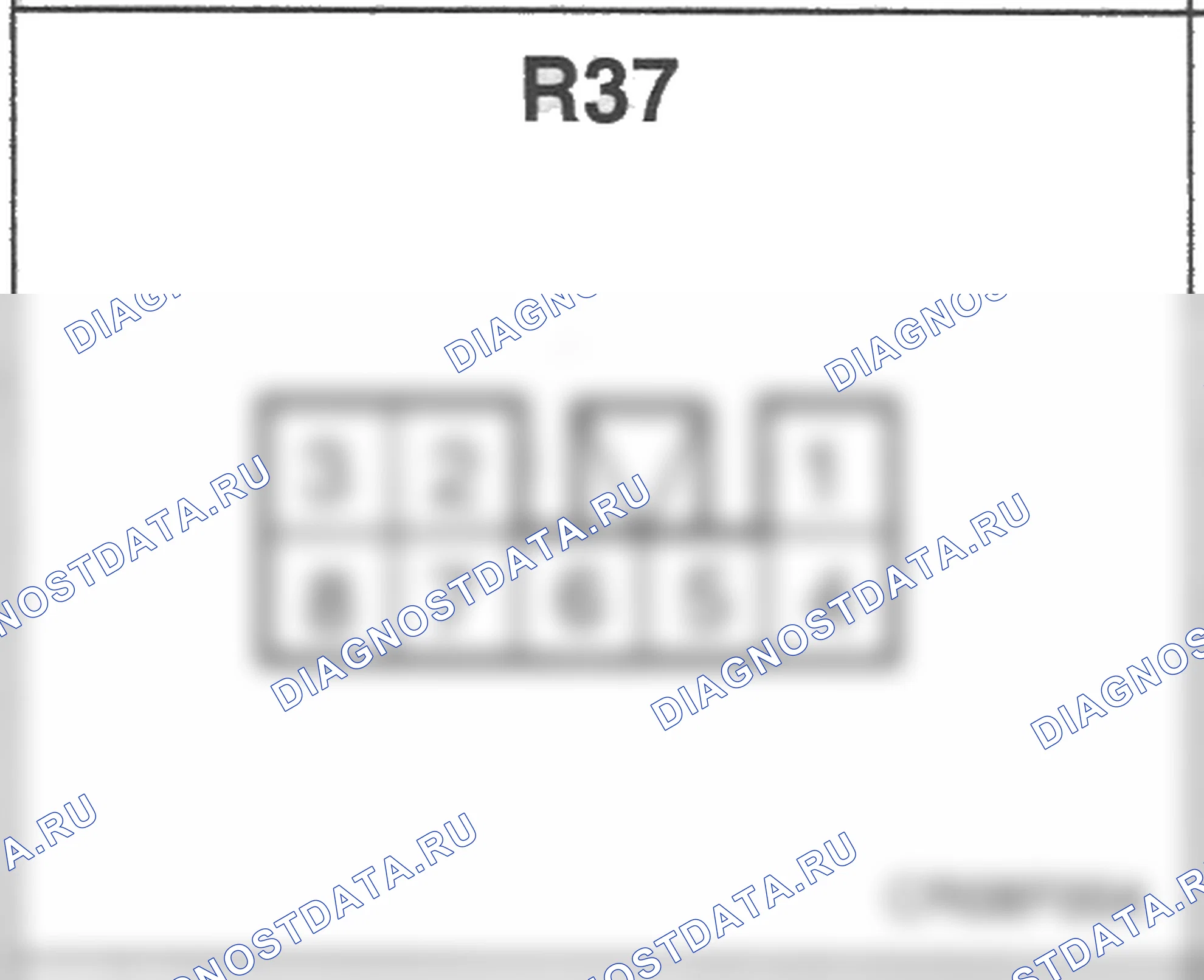 Распиновка разъёма R37 — заднего жгута. Hyundai Atos MX