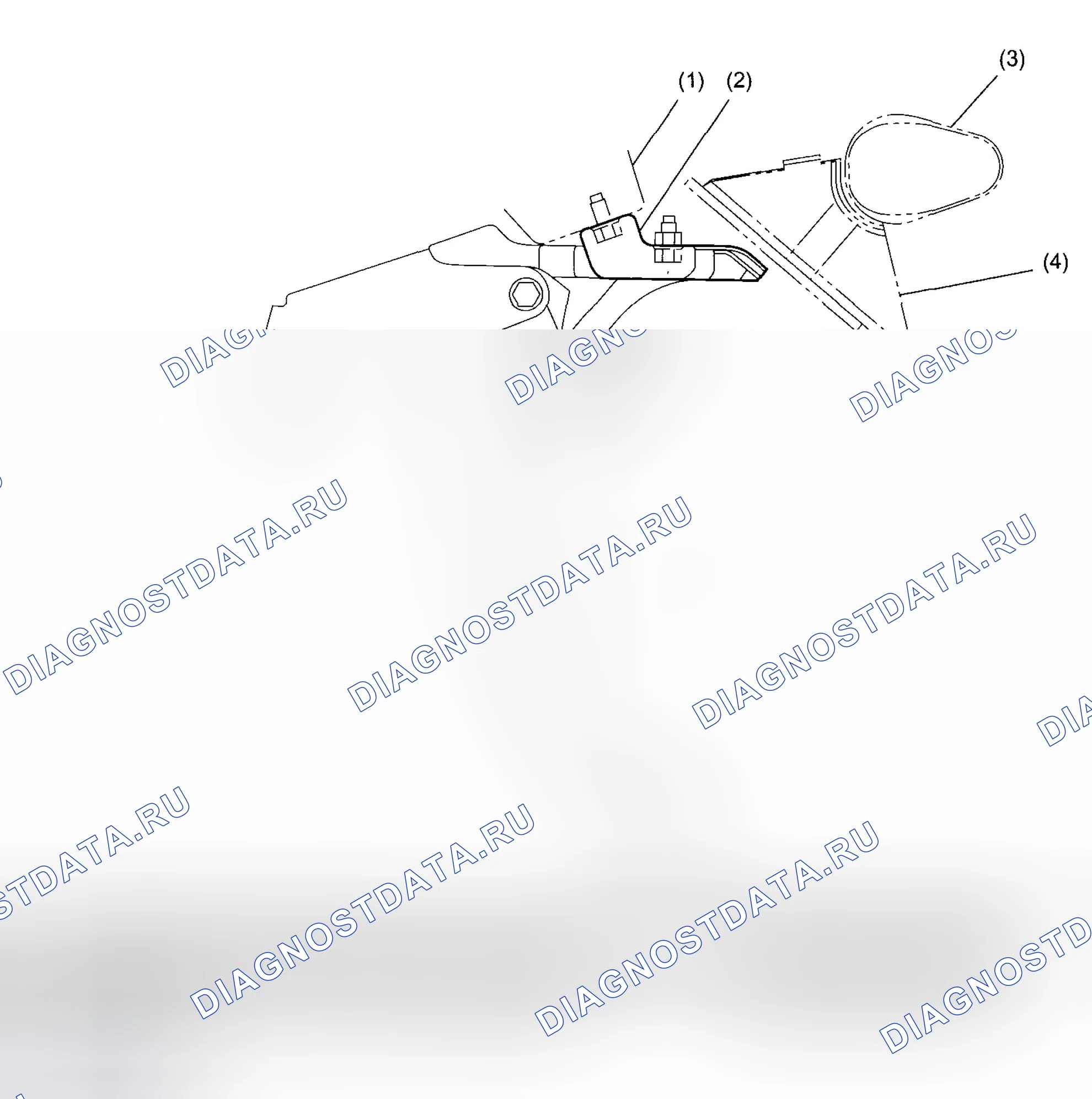 Рис. 6: Педаль тормоза. Subaru Impreza WRX GD/GG рестайлинг 2