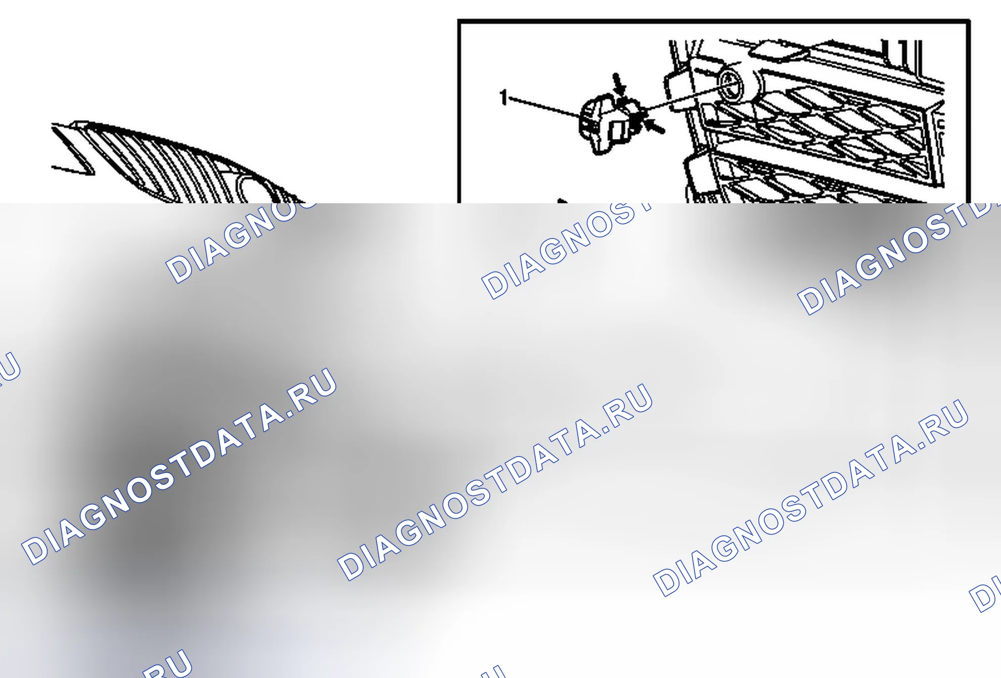 Рис. 8: Замена датчика температуры окружающего воздуха. Buick LaCrosse II