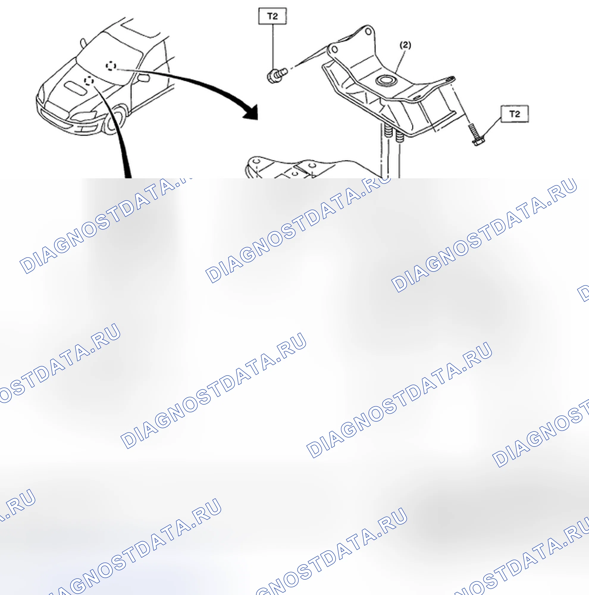 Рис. 645: МОНТАЖ КОРОБКИ ПЕРЕДАЧ. Subaru Outback BP рестайлинг