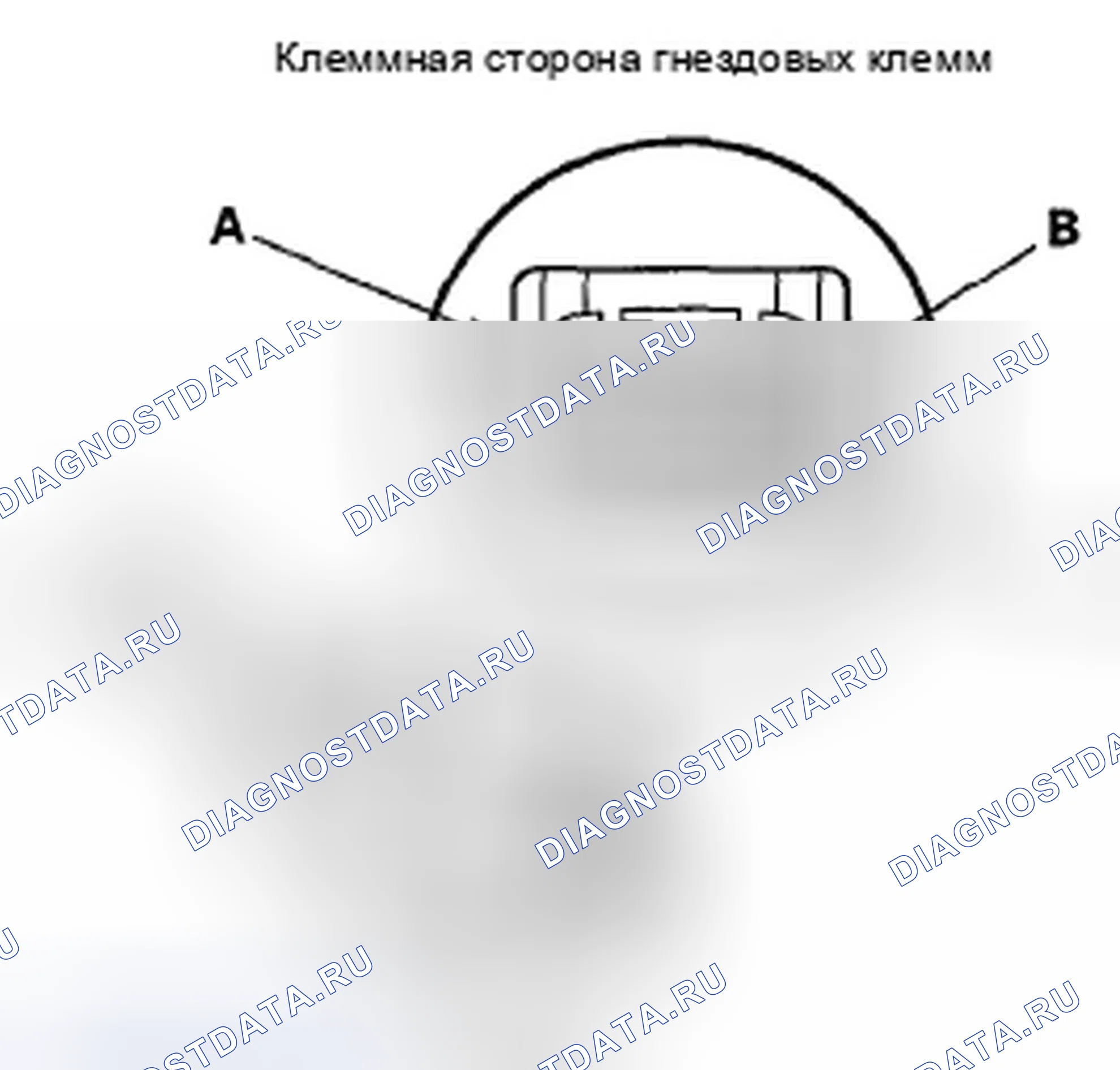 Рис. 196: Водонепроницаемые разъемы для системы SRS. Honda Fit GE